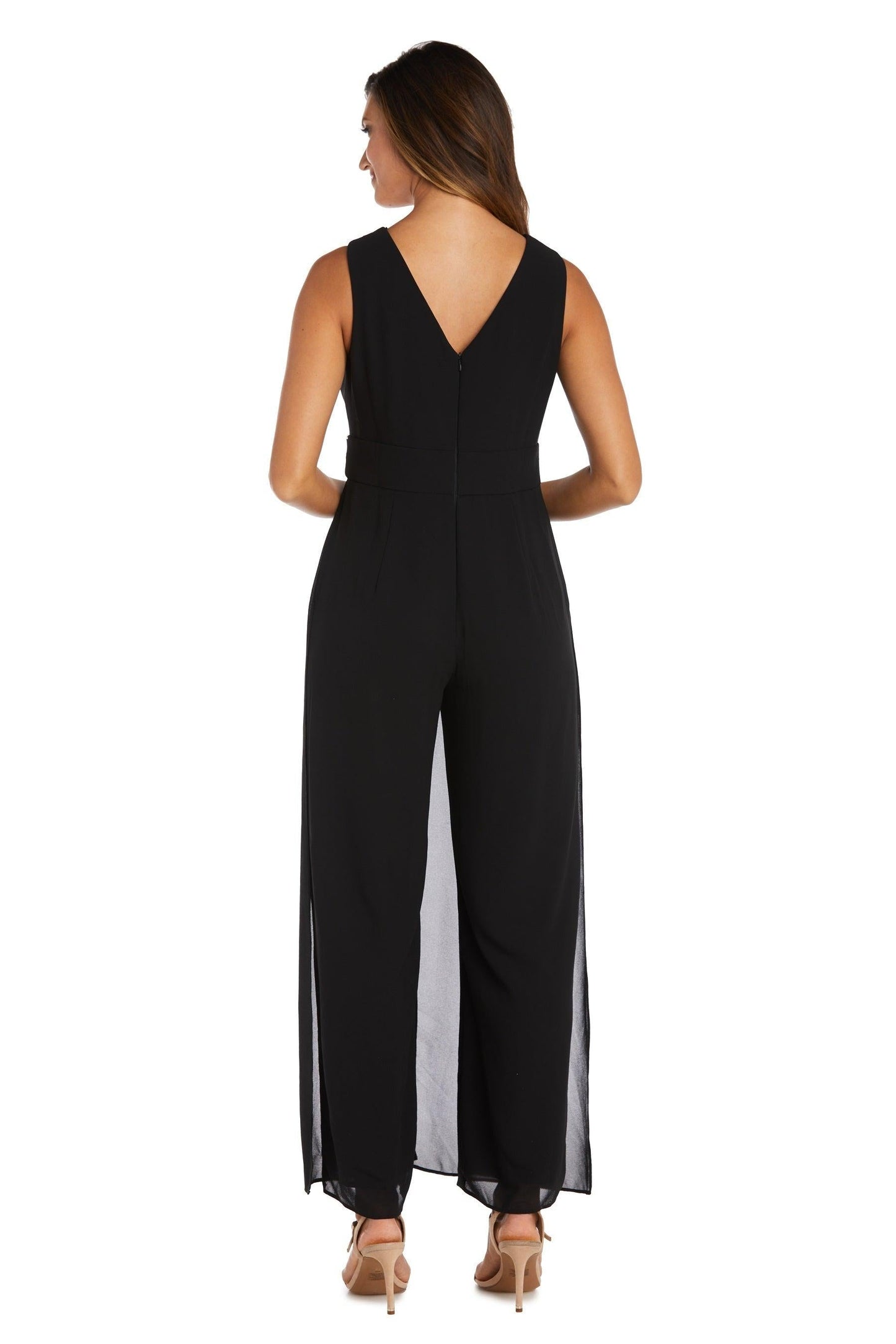 R&M Richards Long Formal Petite Jumpsuit 9365P - The Dress Outlet