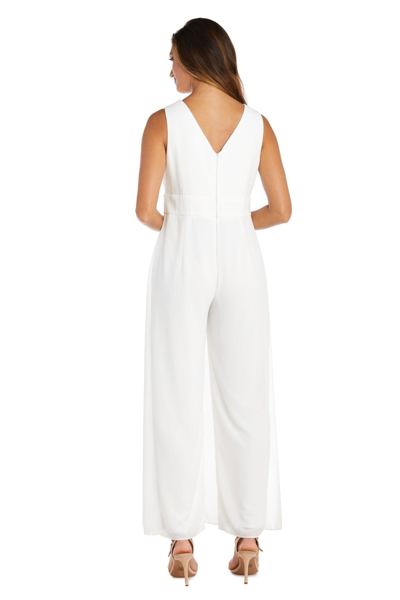 R&M Richards Long Formal Petite Jumpsuit 9365P - The Dress Outlet