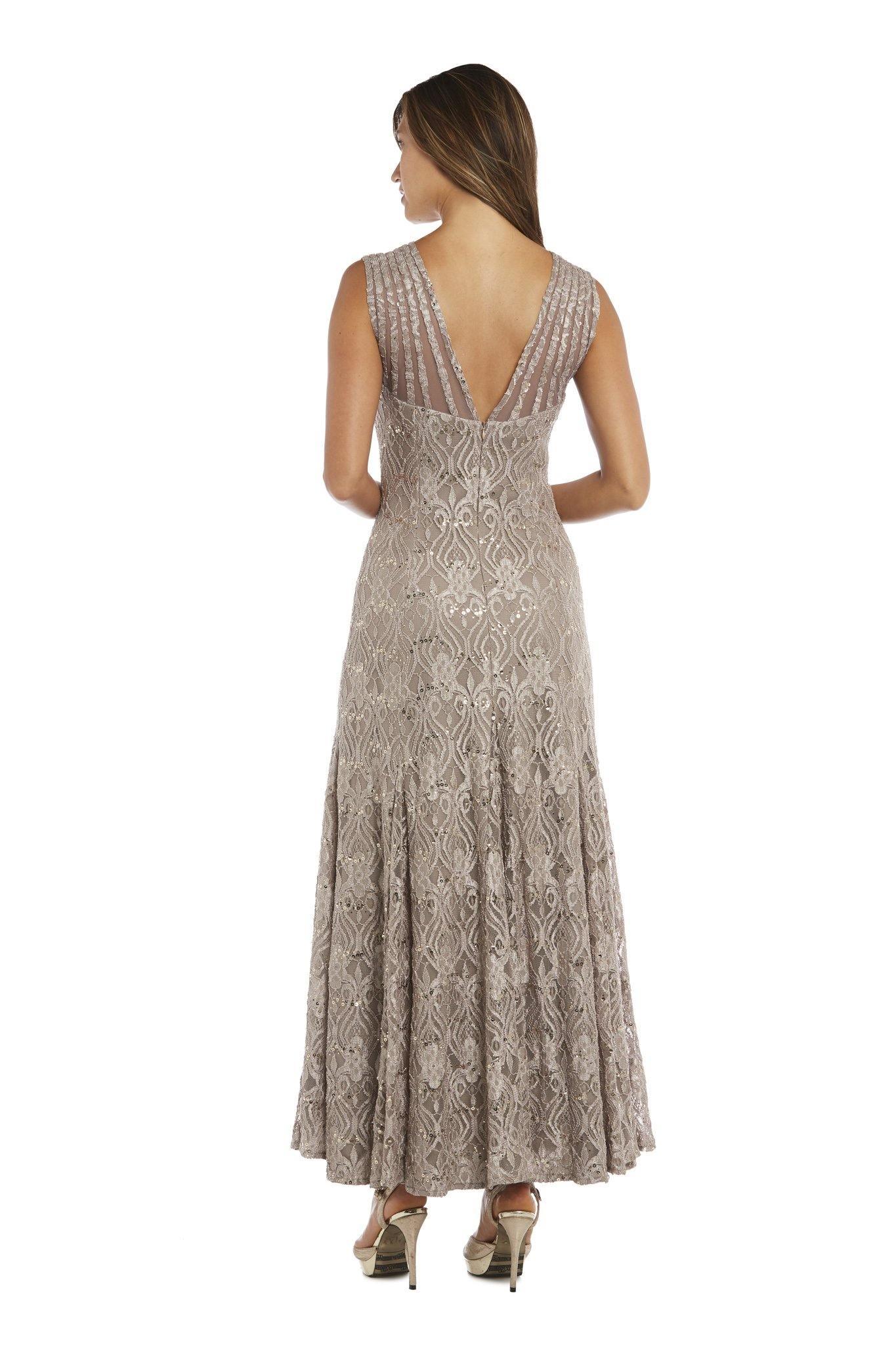 R&M Richards 3198P Long Formal Petite Lace Dress Sale