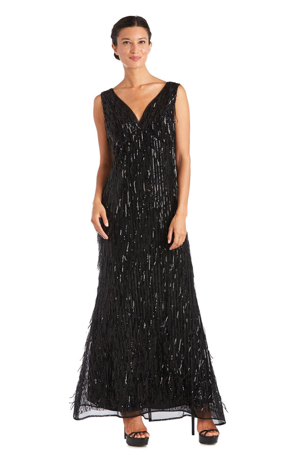 Long Sequins Dress Formal Petite R&M Richards 7075P