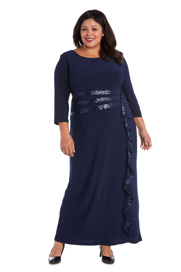 Long Plus Size Dress Formal R&M Richards 3780W