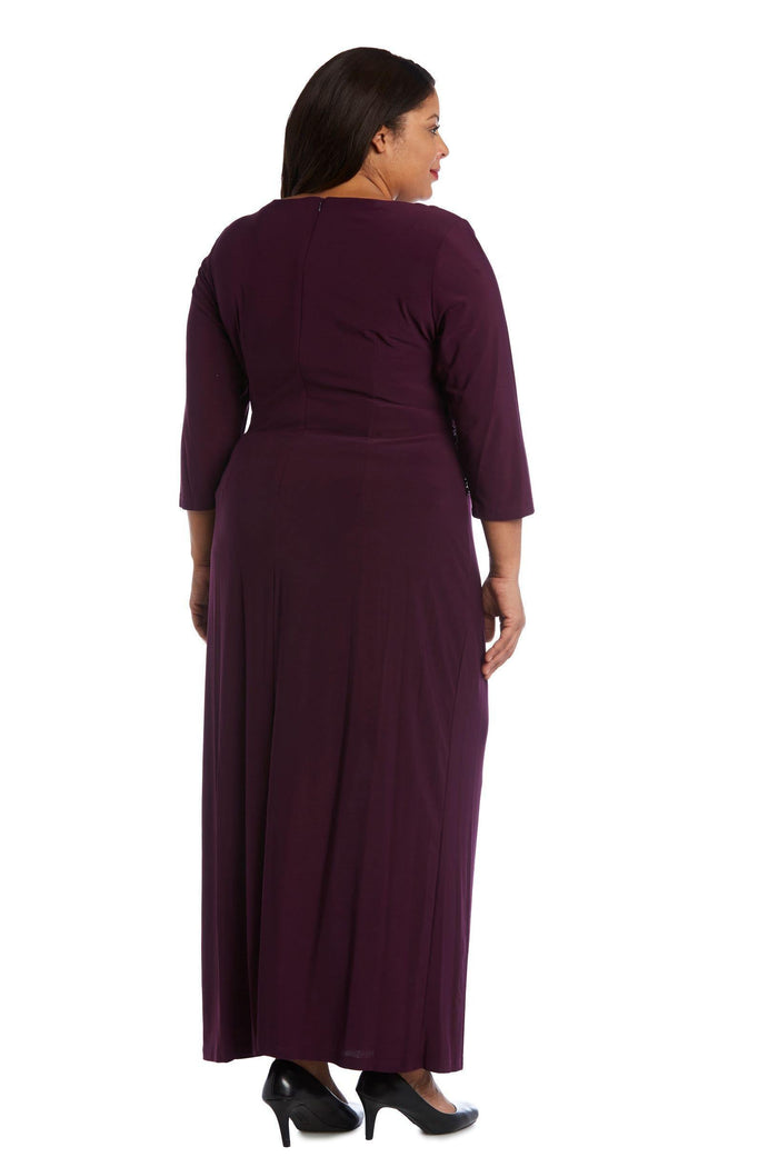 R&M Richards Long Formal Plus Size Dress 3780W - The Dress Outlet