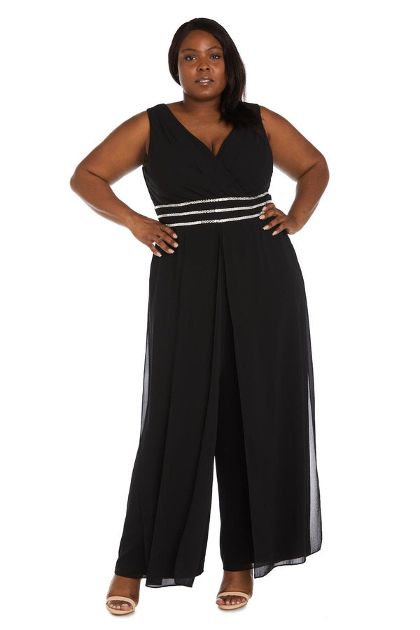 Long Plus Size Jumpsuit Formal R&M Richards 9365W