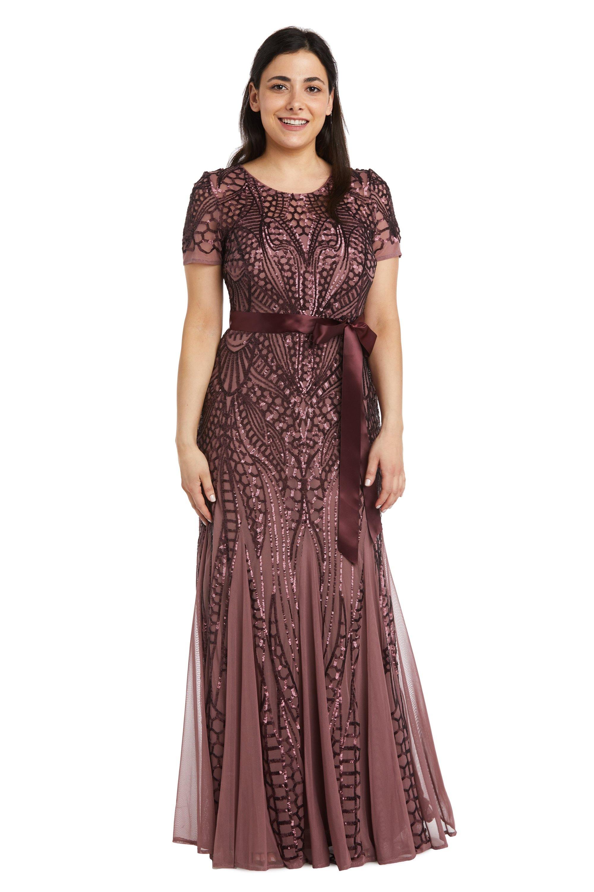 R&M Richards 7285P Long Formal Sequins Petite Dress | The Dress Outlet R&M Richards 7285P Long Formal Sequins Petite Dress | The Dress Outlet