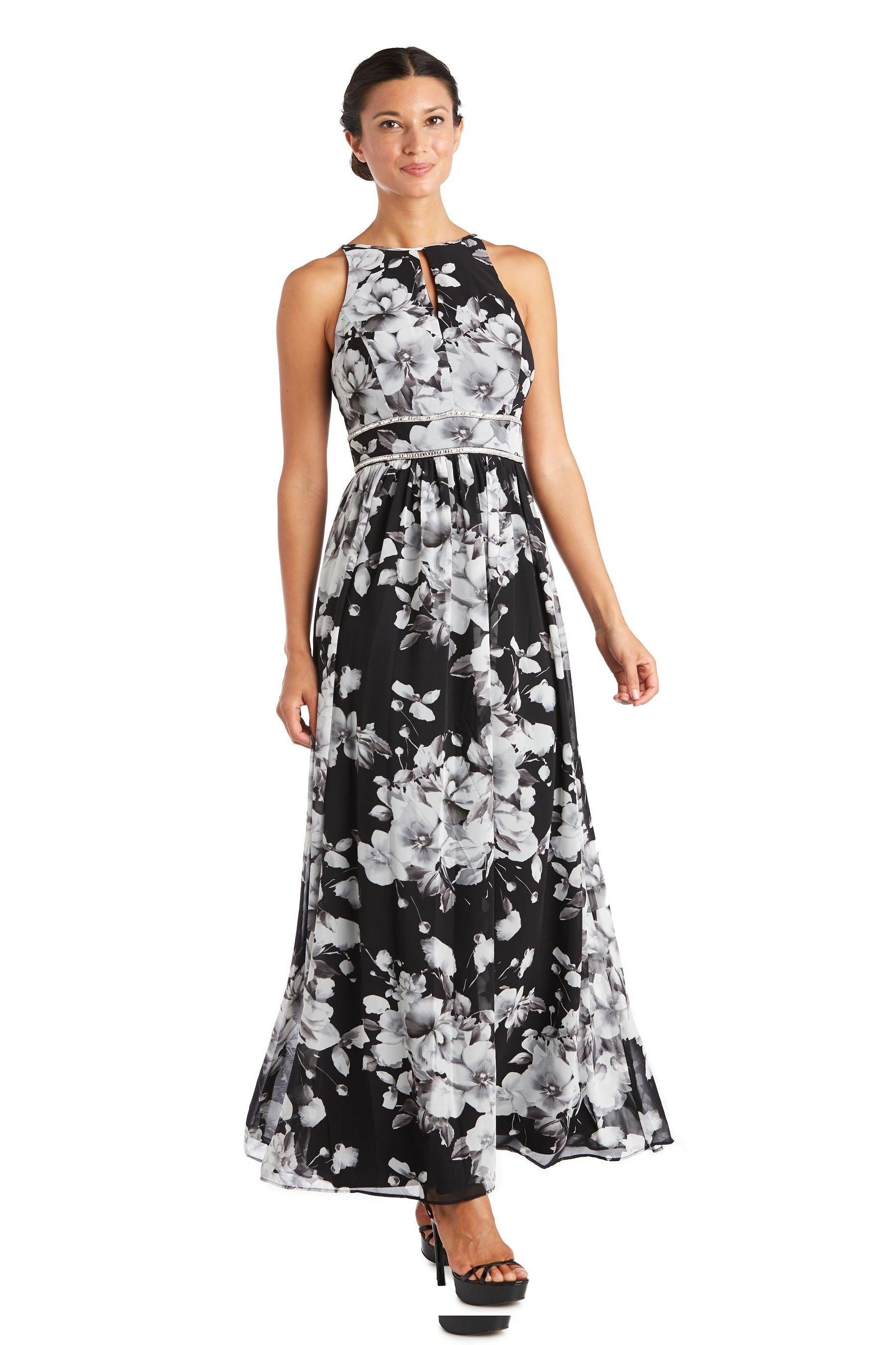 Long Formal Dress Halter Petite R&M Richards 7035P Long Formal Dress Halter Petite R&M Richards 7035P