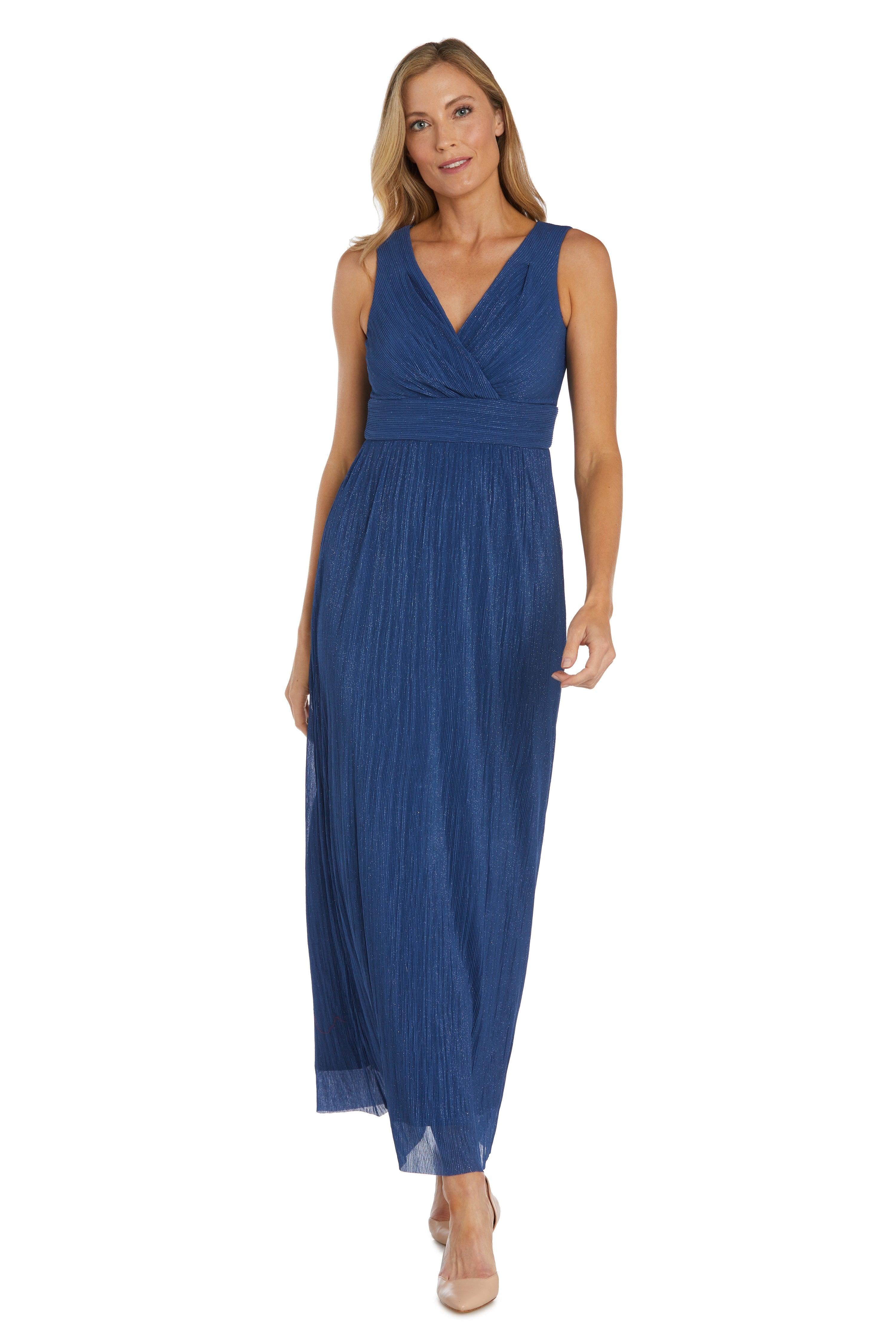Champagne R&M Richards 2475 Long Mother Of The Bride Dress