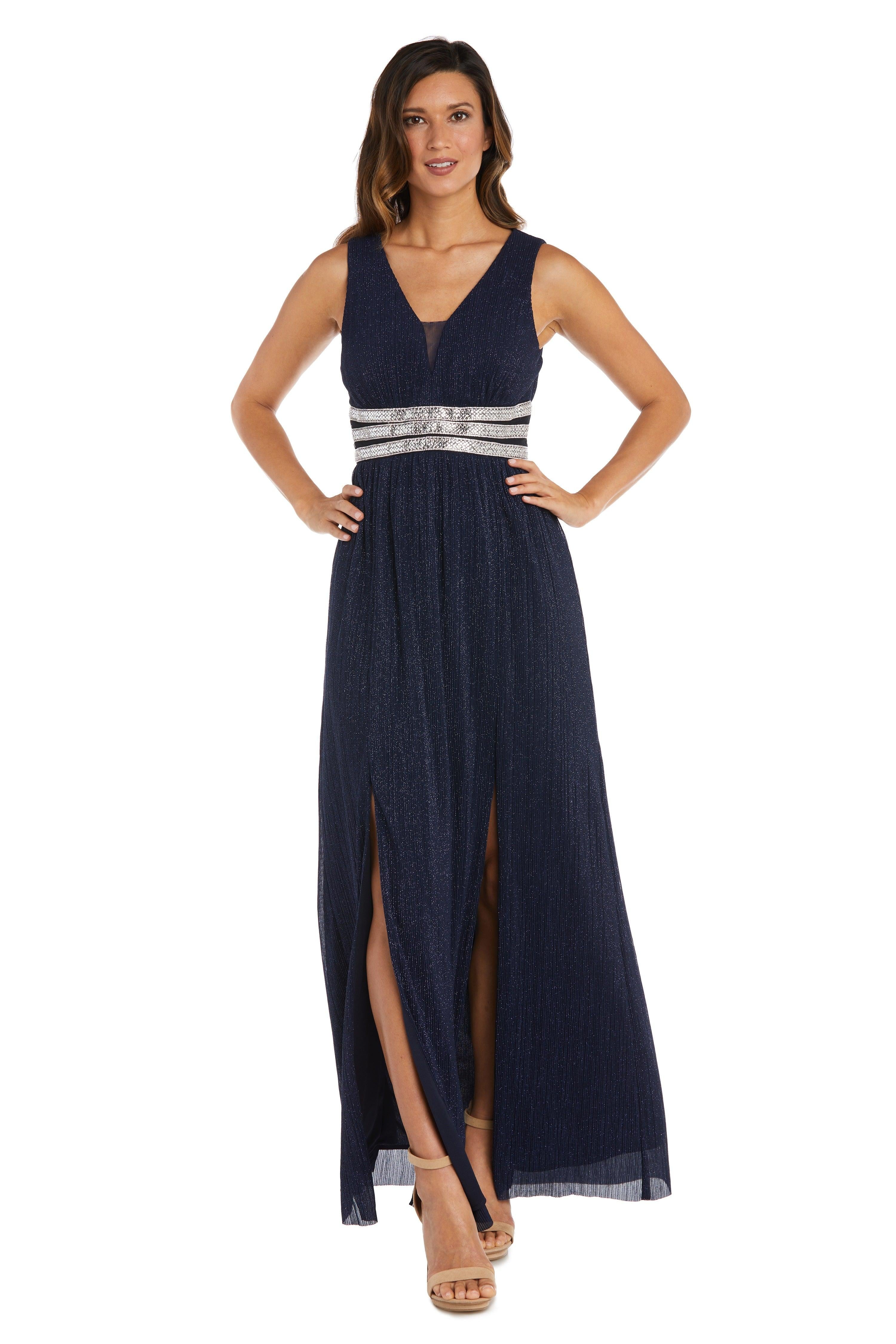 R&M Richards Long Mother of the Bride Dress 2522 - The Dress Outlet