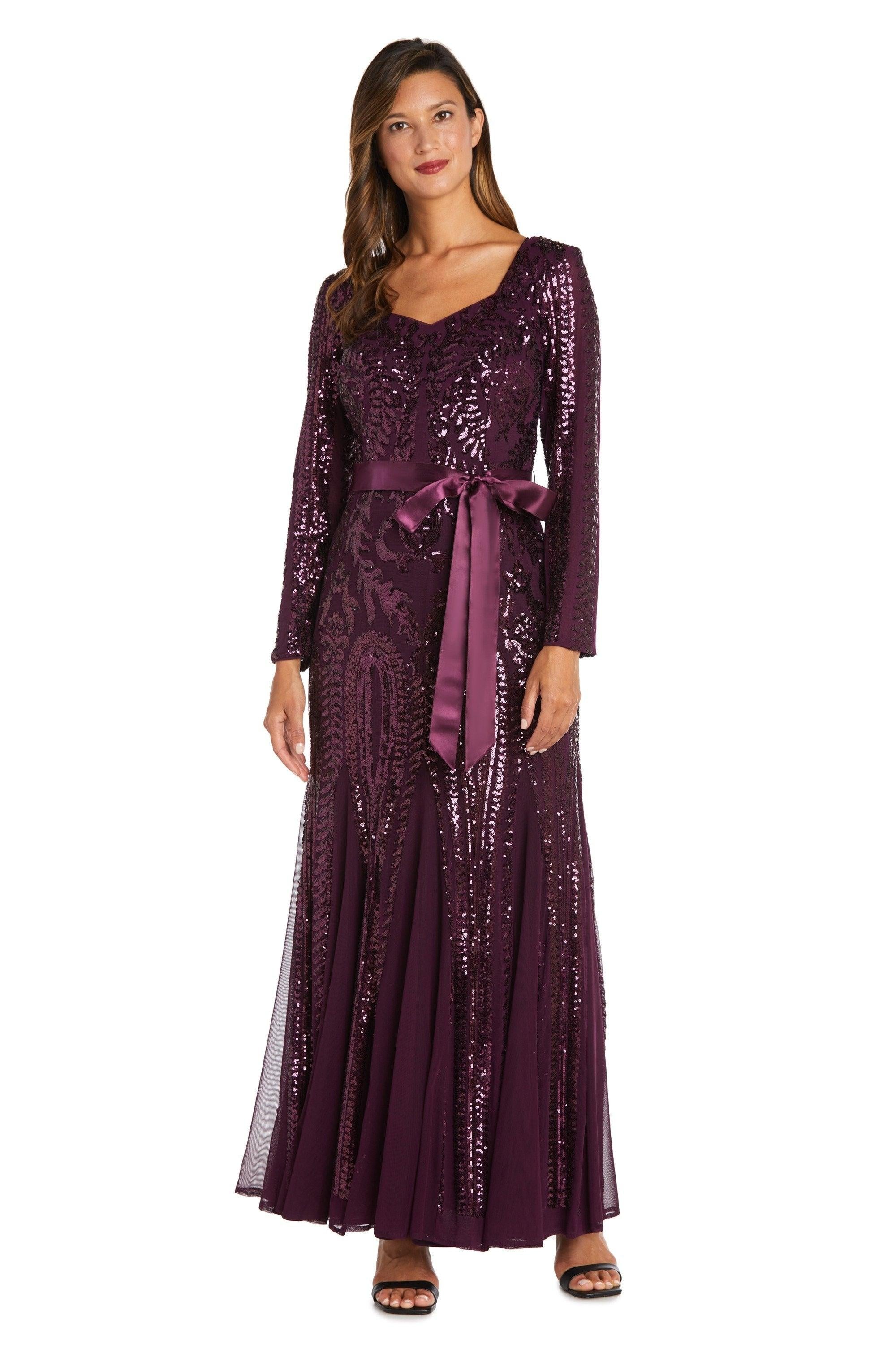 R&M Richards Long Mother of the Bride Dress 5623 - The Dress Outlet