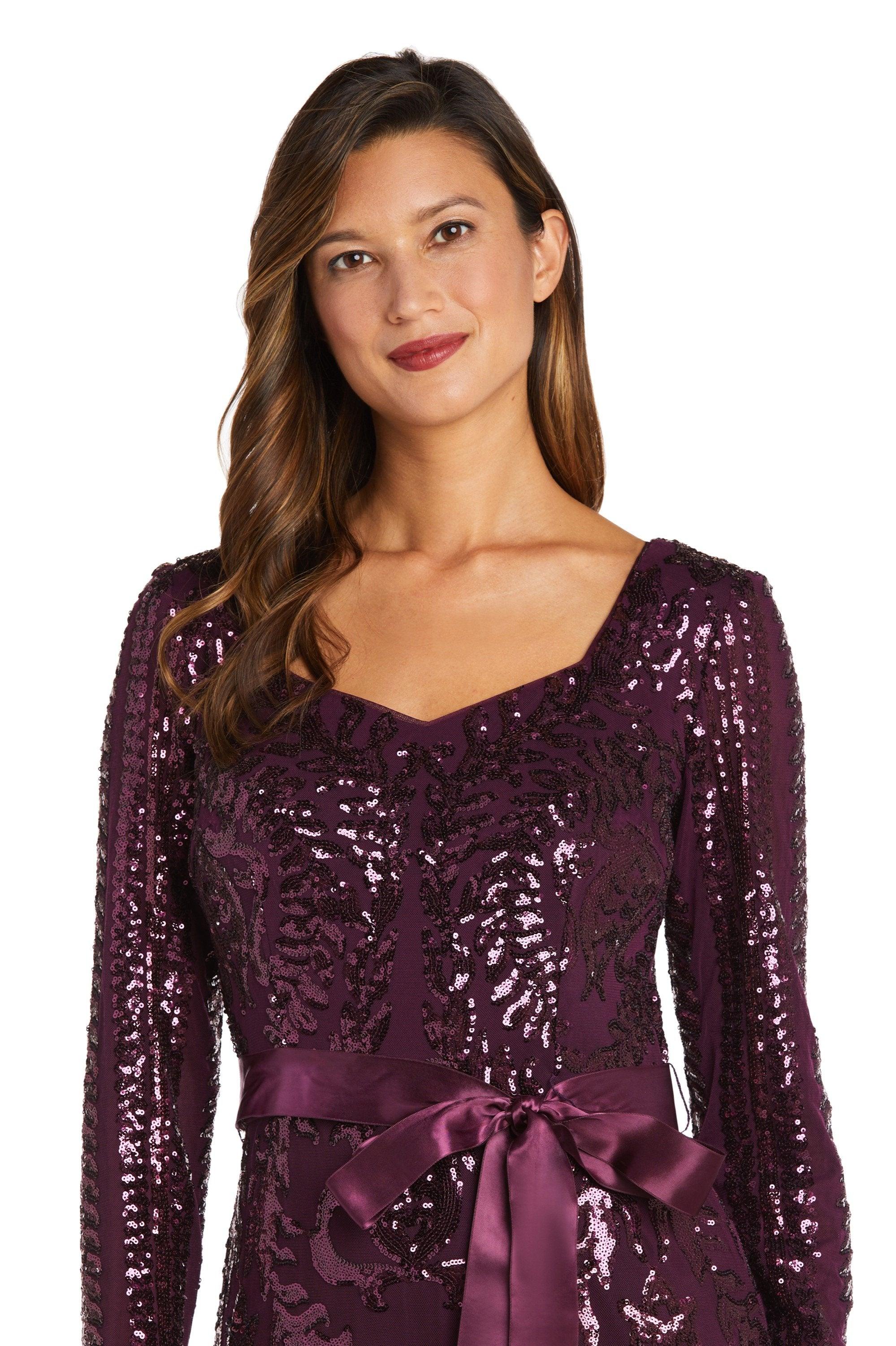 R&M Richards Long Mother of the Bride Dress 5623 - The Dress Outlet
