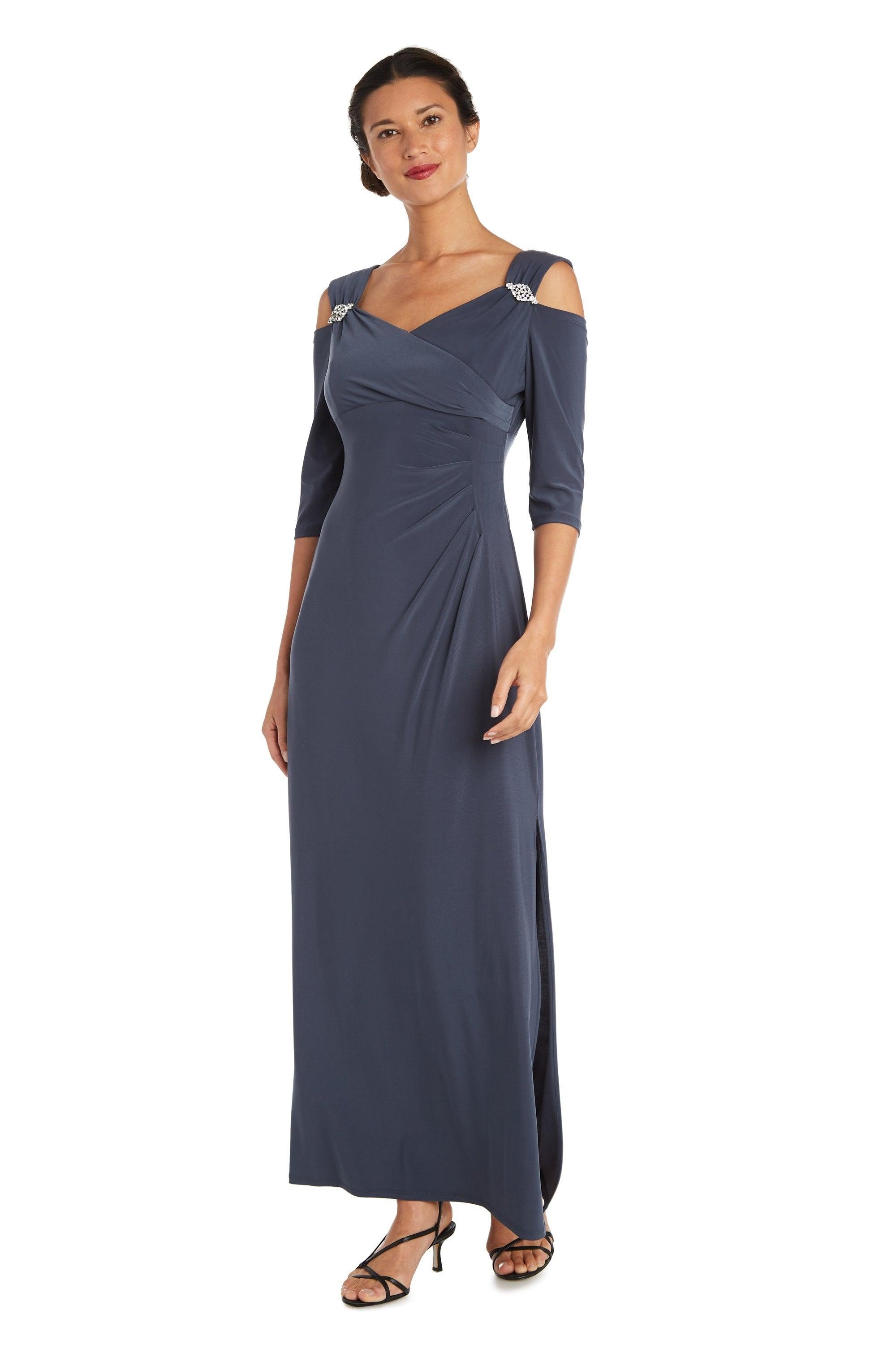 R&M Richards Long Mother of the Bride Dress 8950 - The Dress Outlet