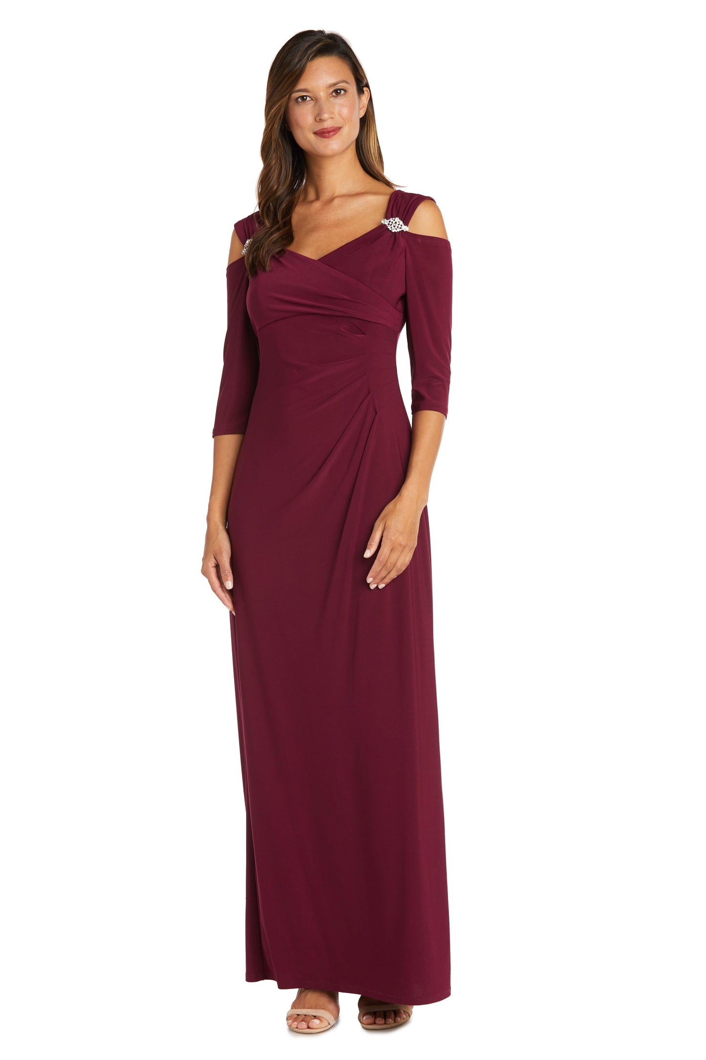 R&M Richards Long Mother of the Bride Dress 8950 - The Dress Outlet