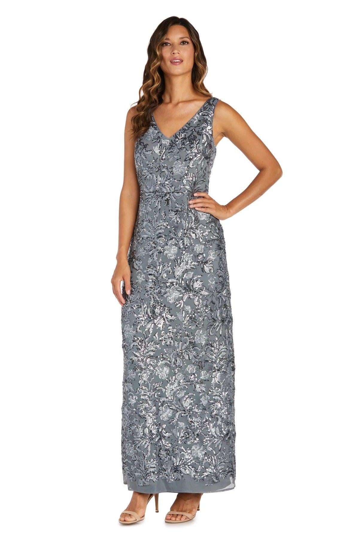R&M Richards Long Mother of the Bride Dress 9171 - The Dress Outlet