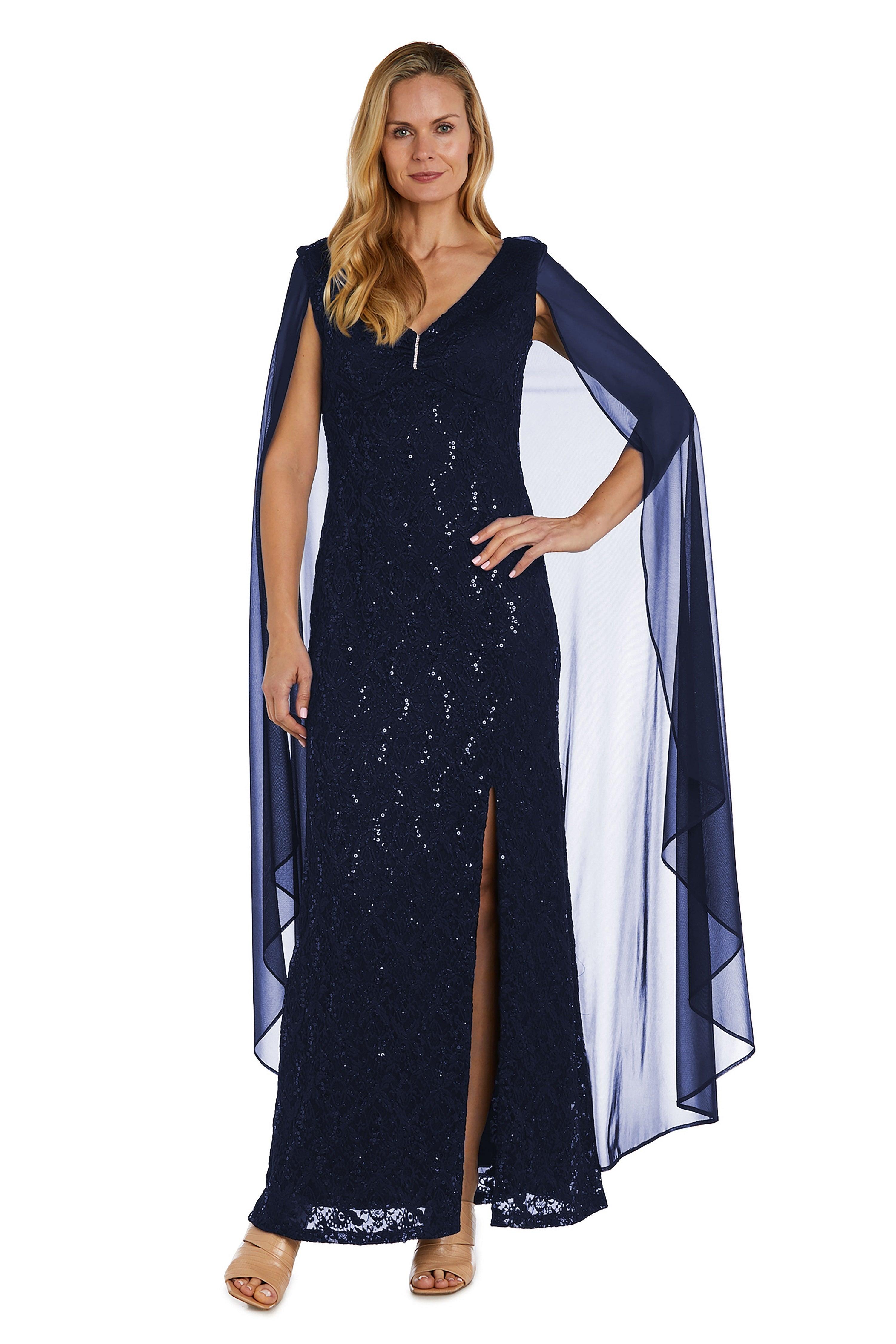 Black R&M Richards 9663 Long Mother Of The Bride Dress - Mother of the ...