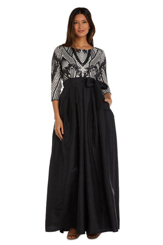R&M Richards Long Mother of the Bride Dress 9710 - The Dress Outlet