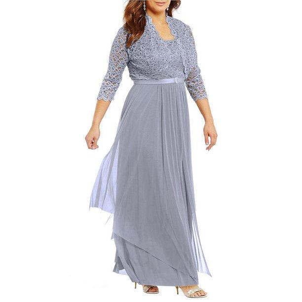 R&M Richards Long Mother of the Bride Dress Sale - The Dress Outlet