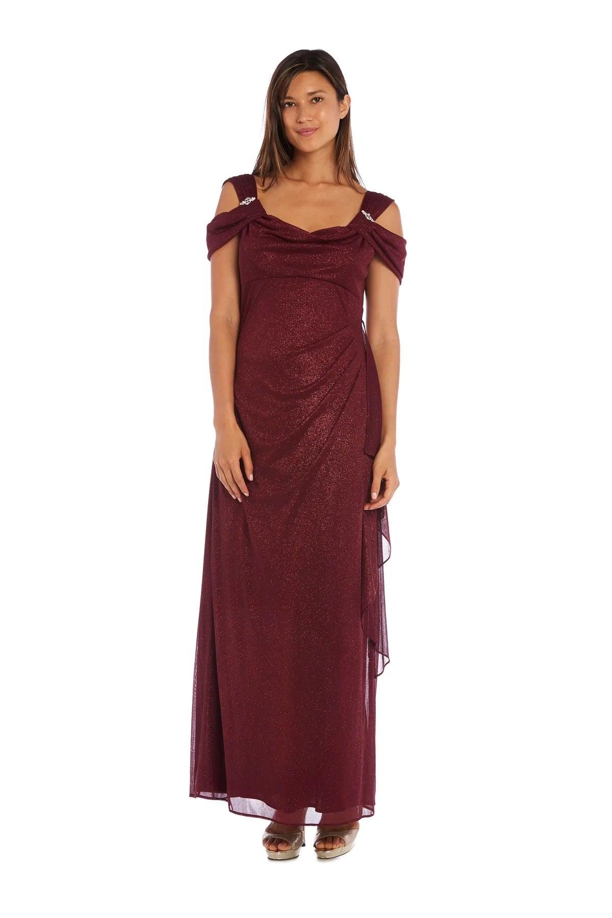 R&M Richards 2061 Long Off Shoulder Formal Dress