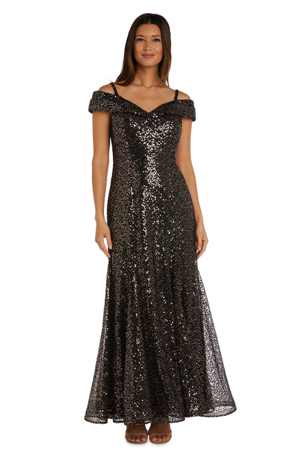 Long Off Shoulder Dress Formal R&M Richards 2776