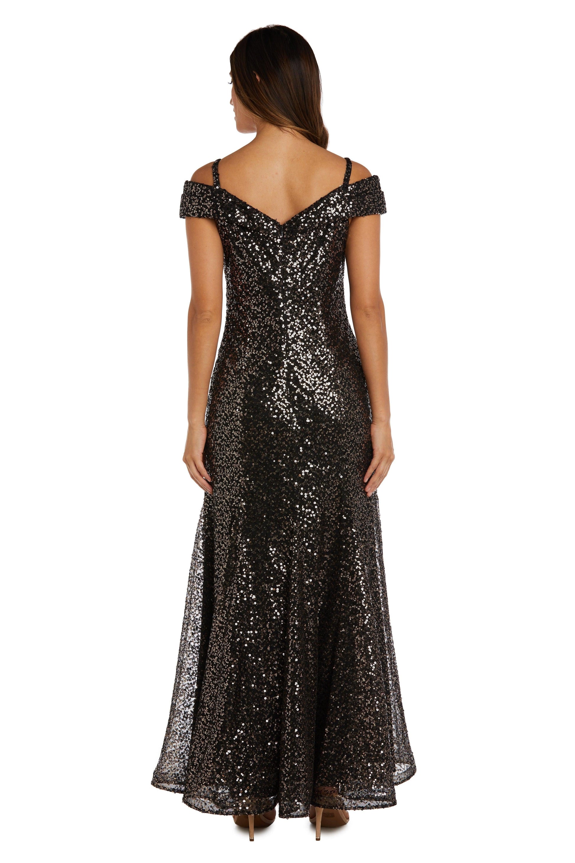 R&M Richards 2776 Long Off Shoulder Formal Dress
