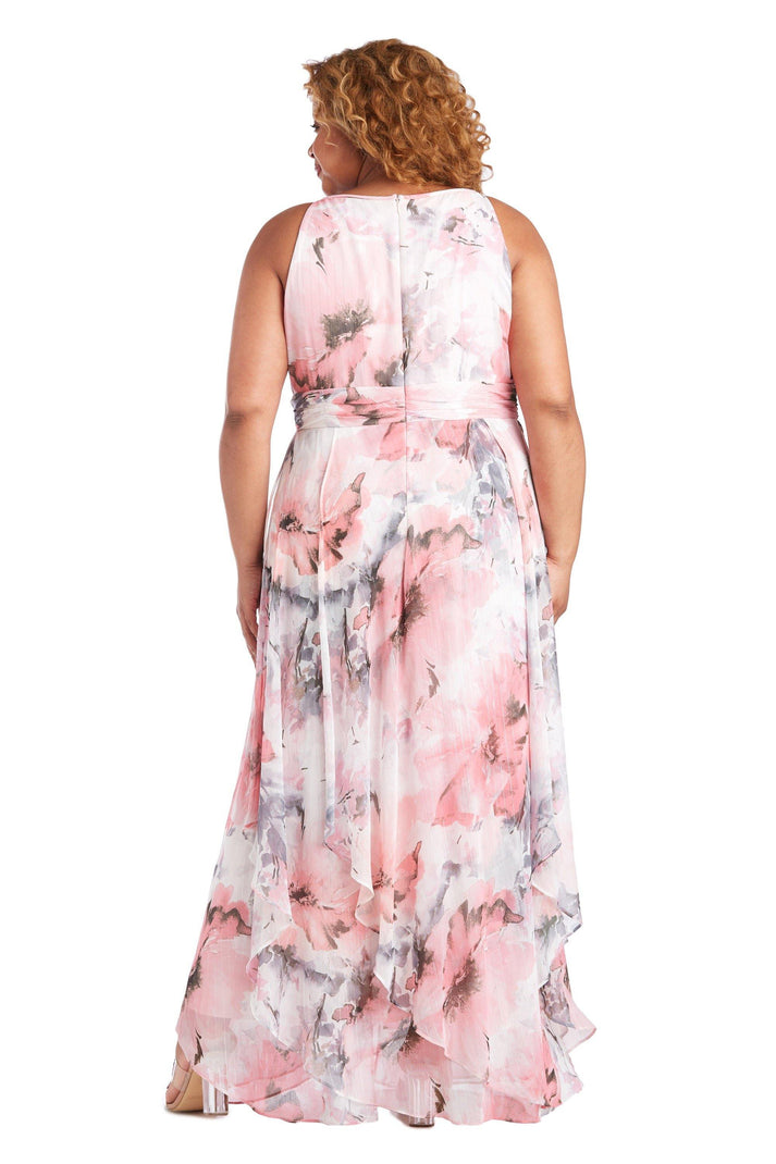 Pink R&M Richards 7088W Long Plus Size Chiffon Dress for $98.99 – The ...
