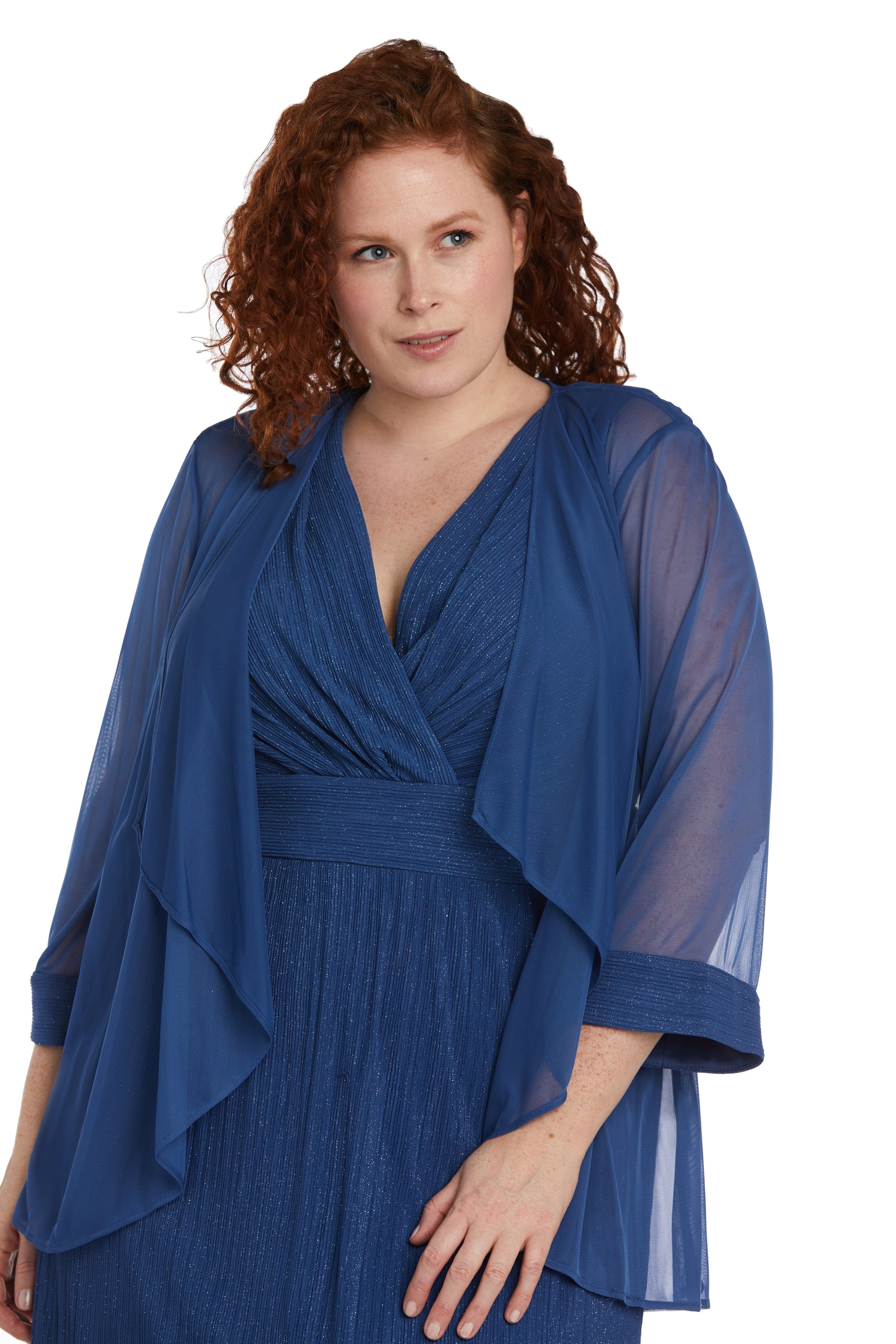 R&M Richards Long Plus Size Formal Dress 2475W - The Dress Outlet
