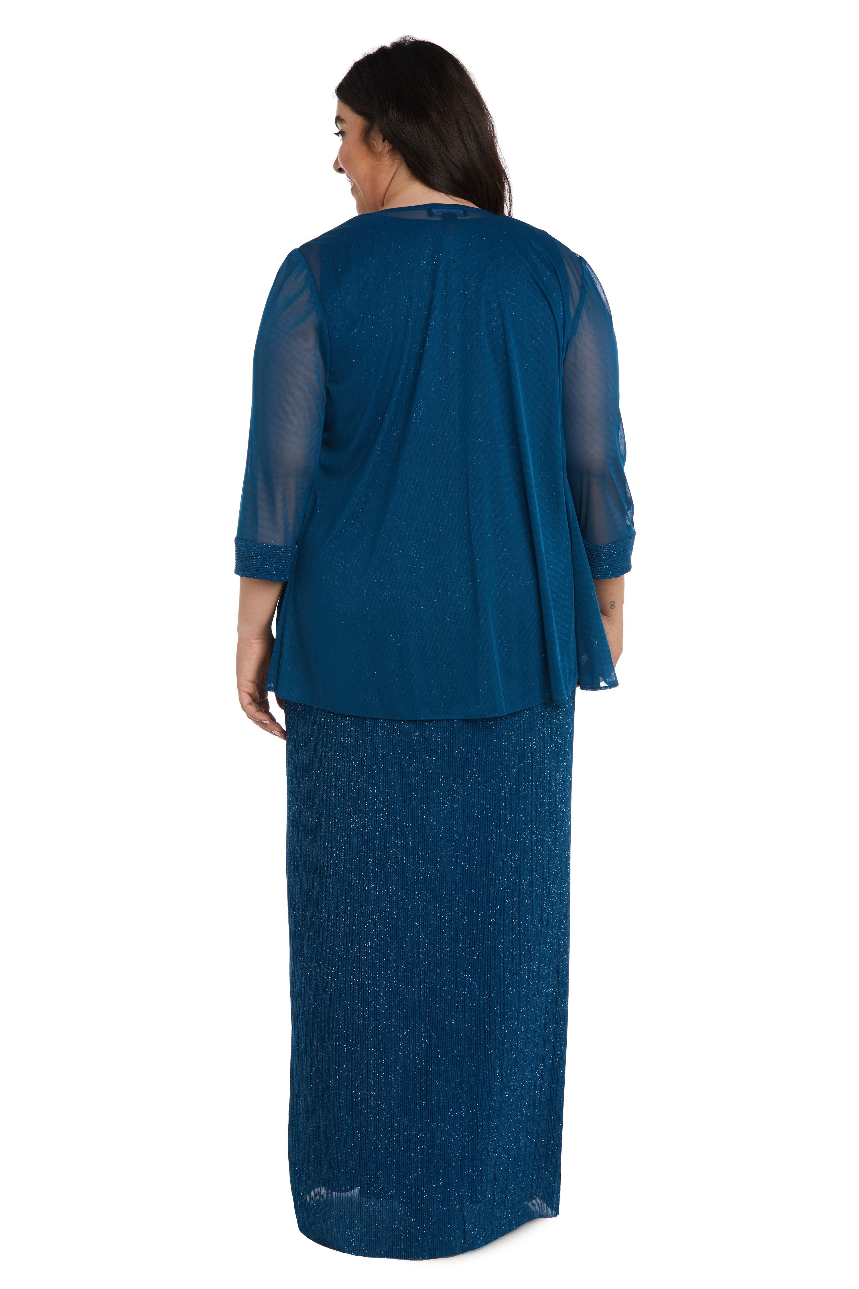 R&M Richards Long Plus Size Formal Dress 2475W - The Dress Outlet
