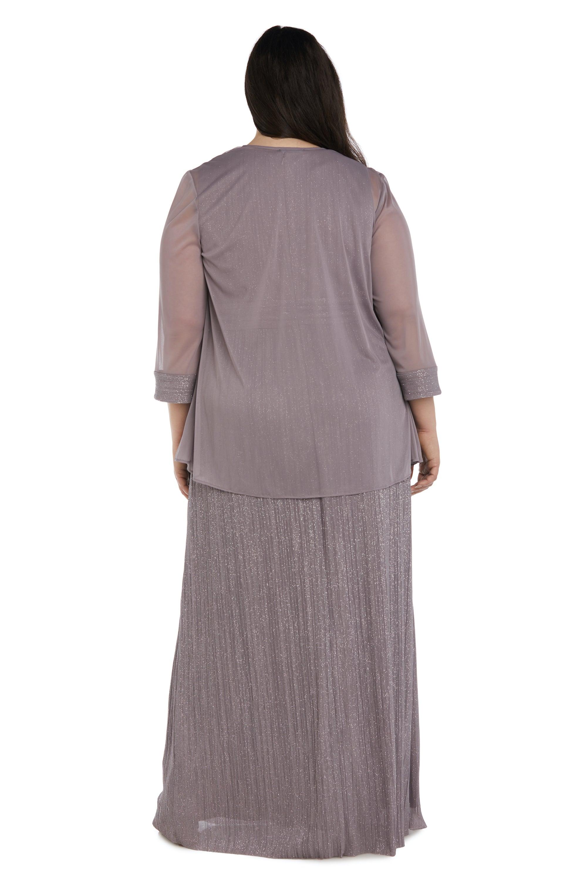 R&M Richards Long Plus Size Formal Dress 2475W - The Dress Outlet