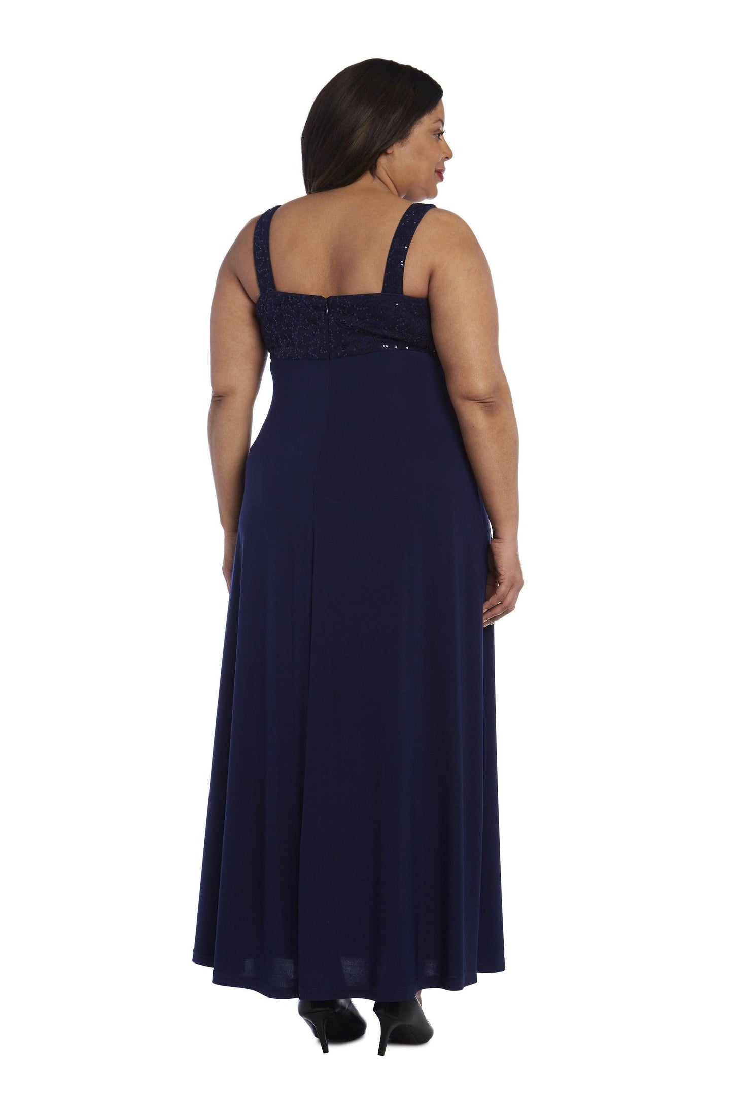R&M Richards Long Plus Size Formal Dress 3606W - The Dress Outlet