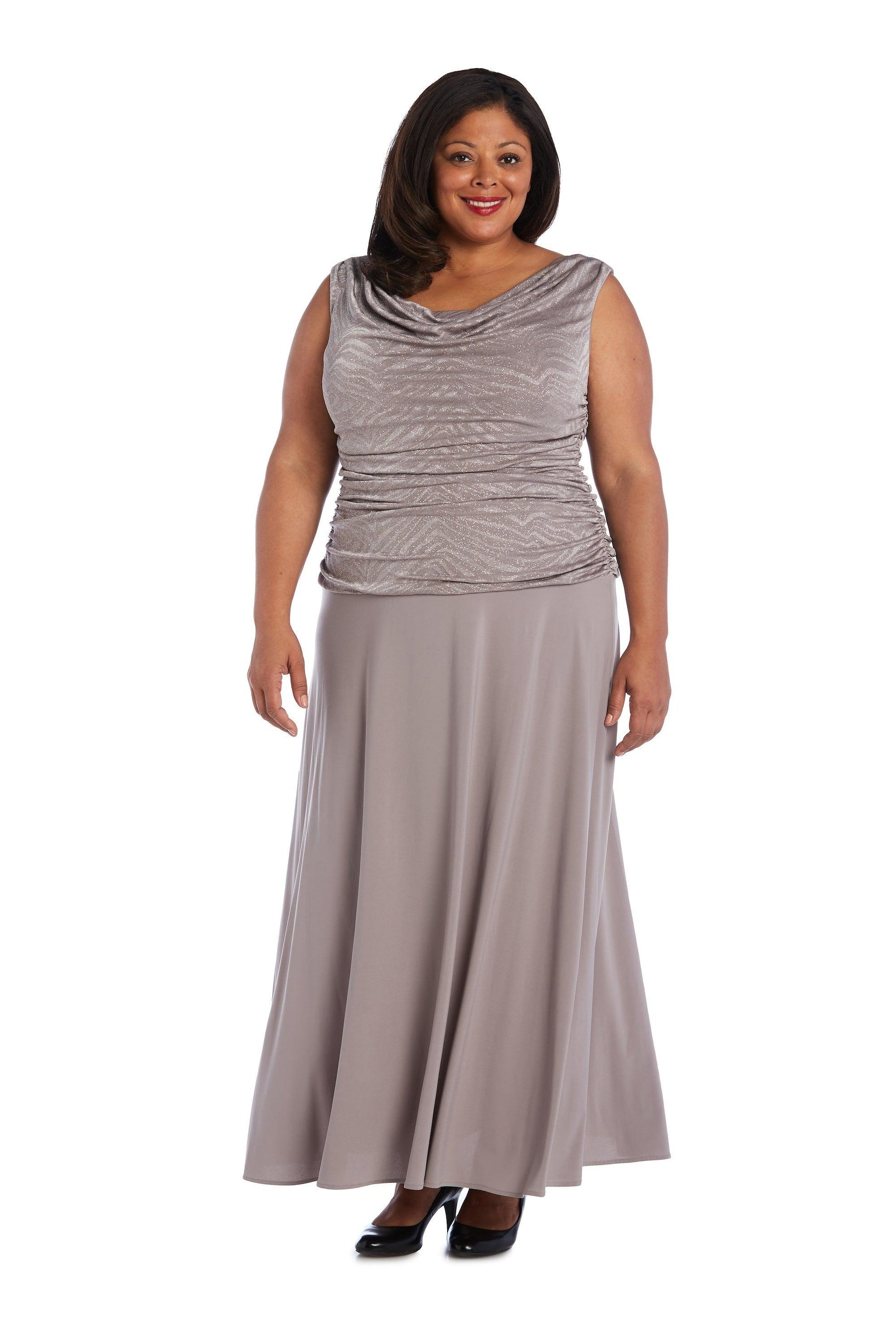 R&M Richards 3629W Long Plus Size Formal Dress
