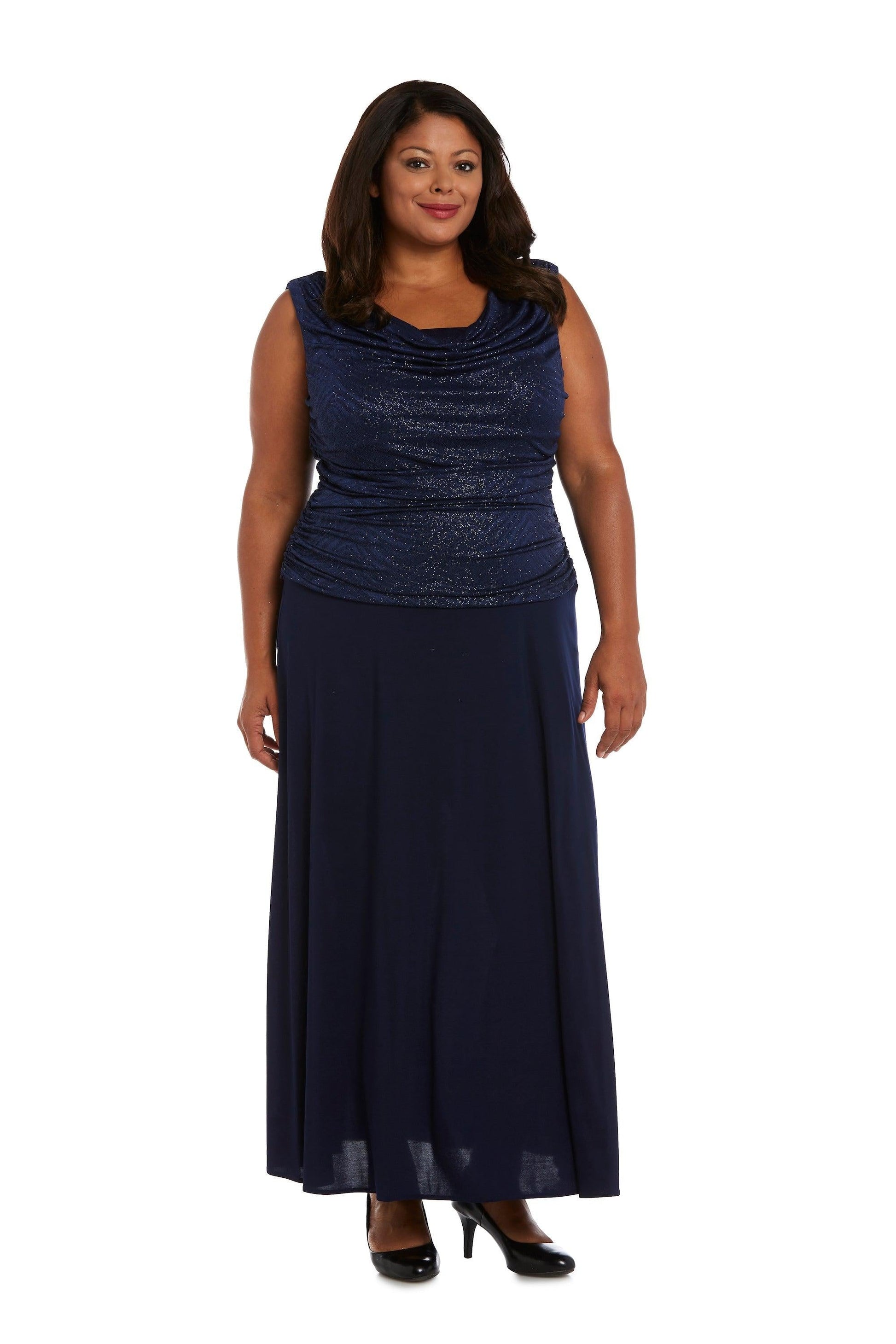 R&M Richards 3629W Long Plus Size Formal Dress
