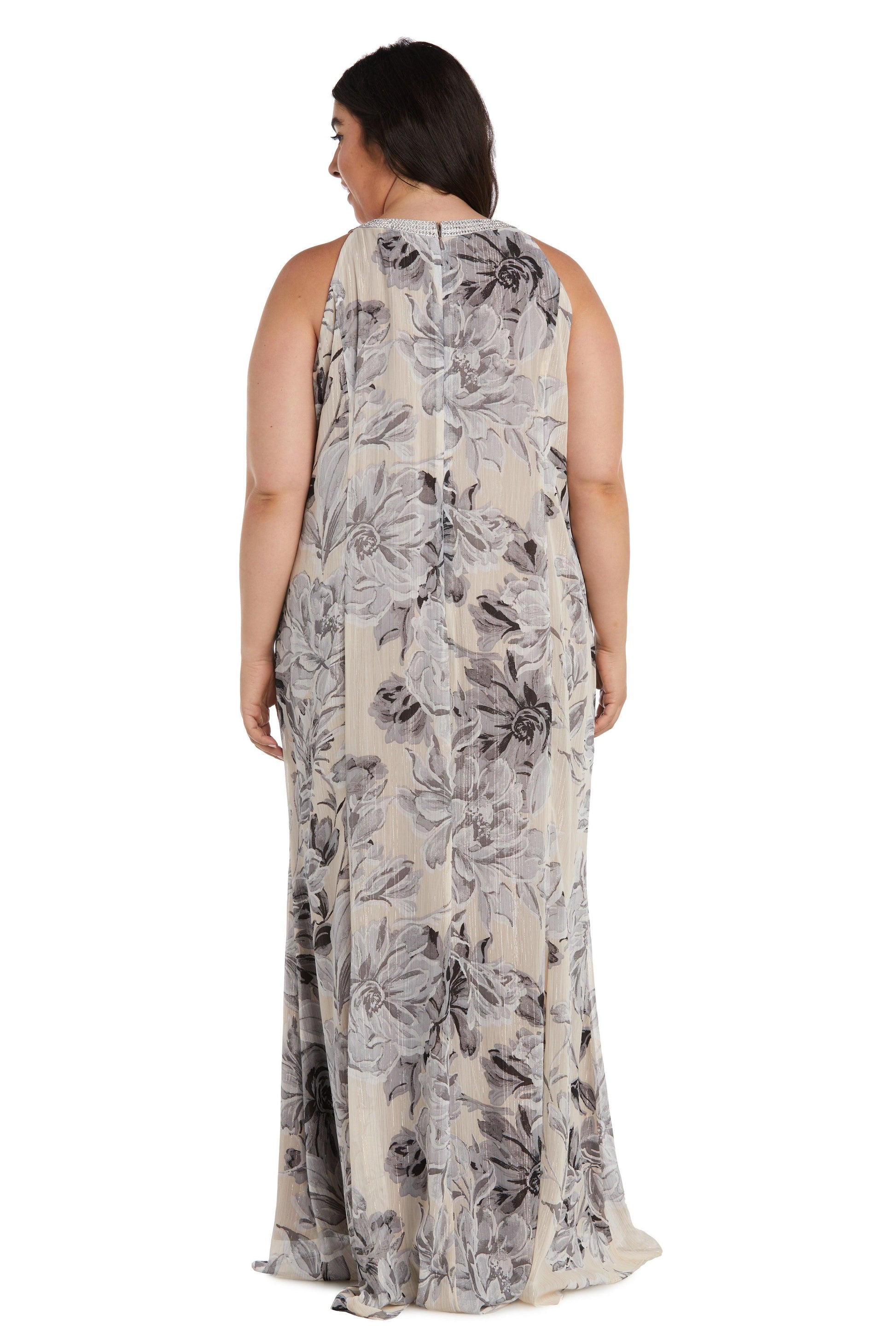 R&M Richards Long Plus Size Formal Dress 9305W - The Dress Outlet
