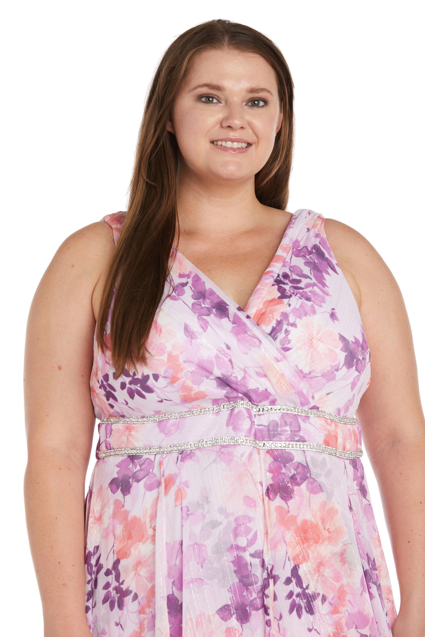 R&M Richards Long Plus Size Formal Dress 9316W - The Dress Outlet