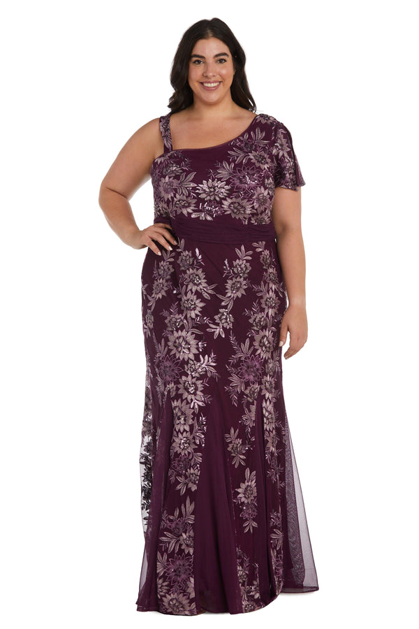 Formal Plus Size Dress Long R&M Richards 9623W