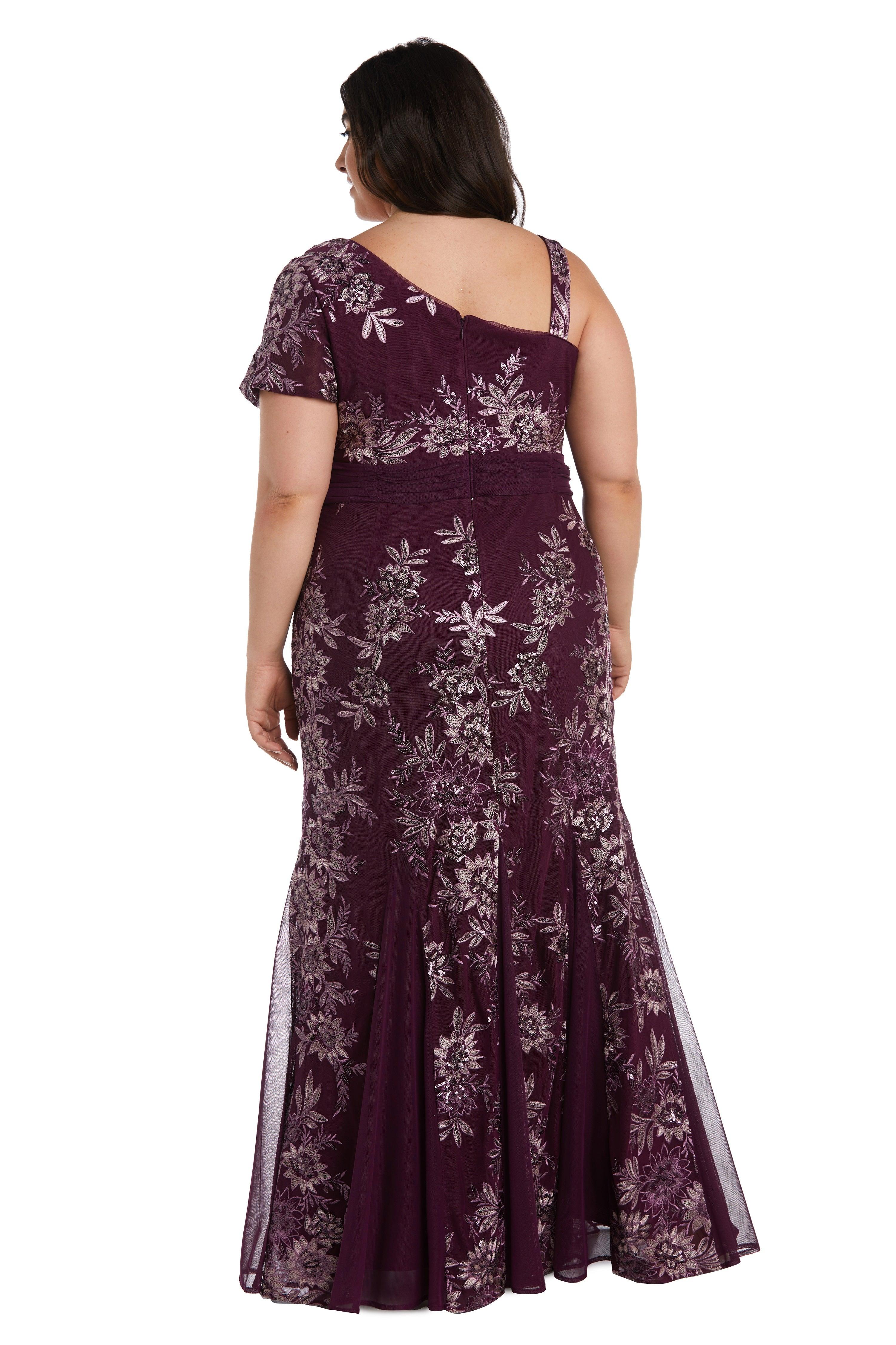 R&M Richards Long Plus Size Formal Dress 9623W - The Dress Outlet