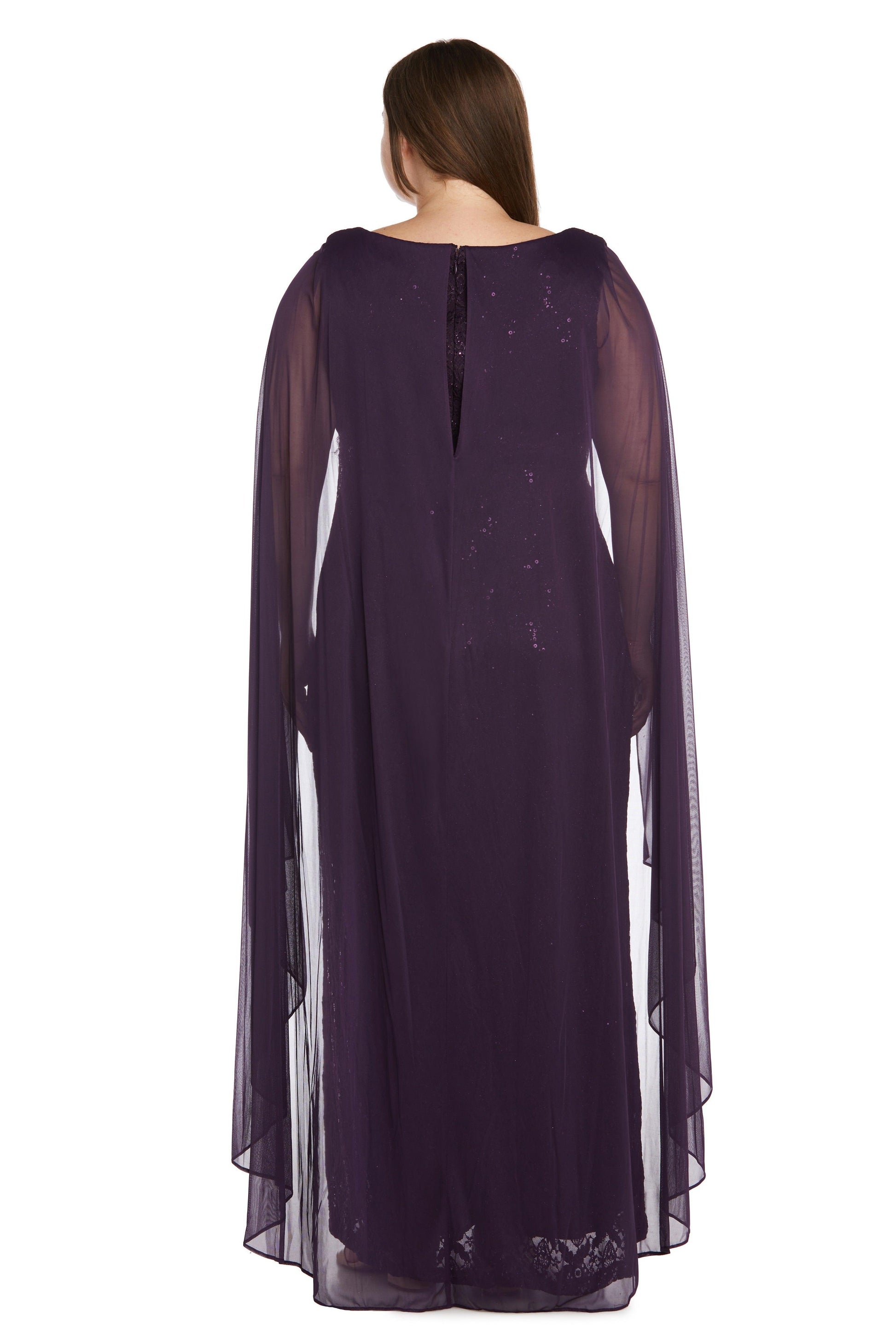 R&M Richards 9663W Long Plus Size Formal Dress