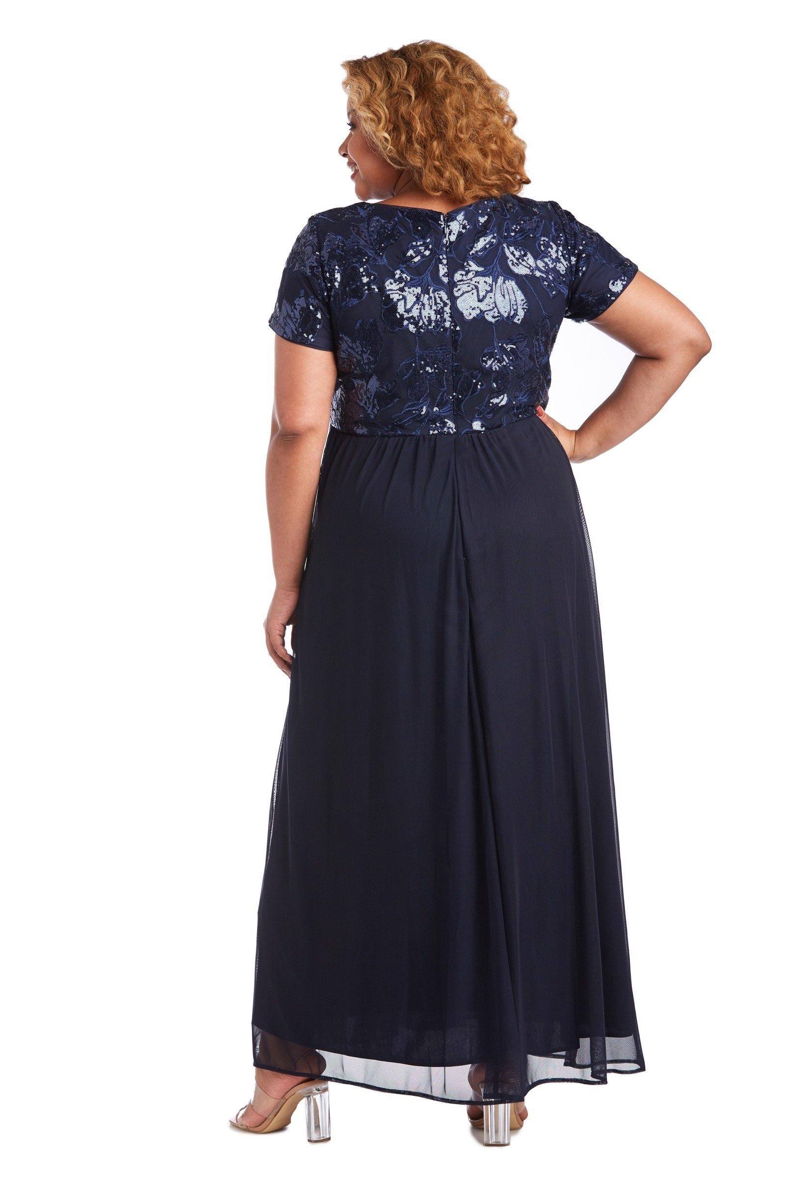 R&M Richards 7058W Long Plus Size Formal Dress Sale
