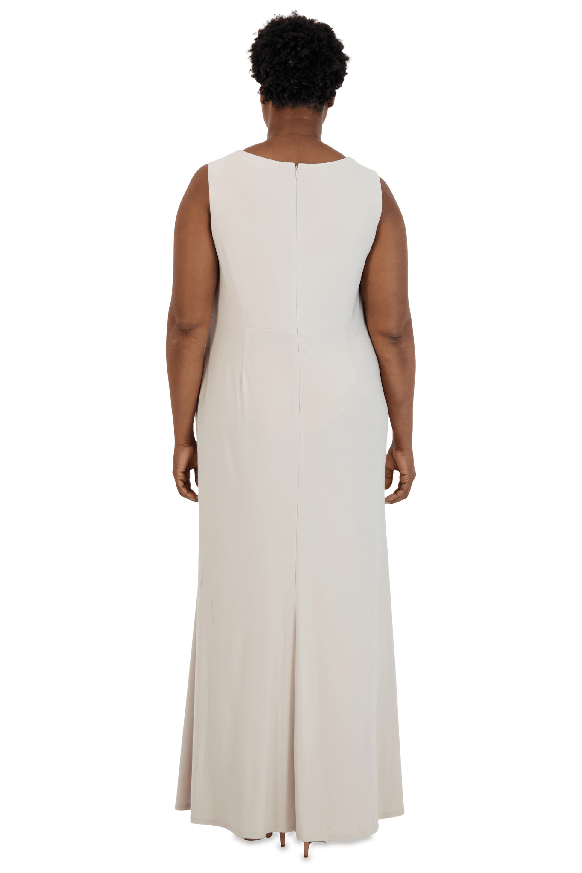 R&M Richards 3785W Long Plus Size Formal Jacket Gown