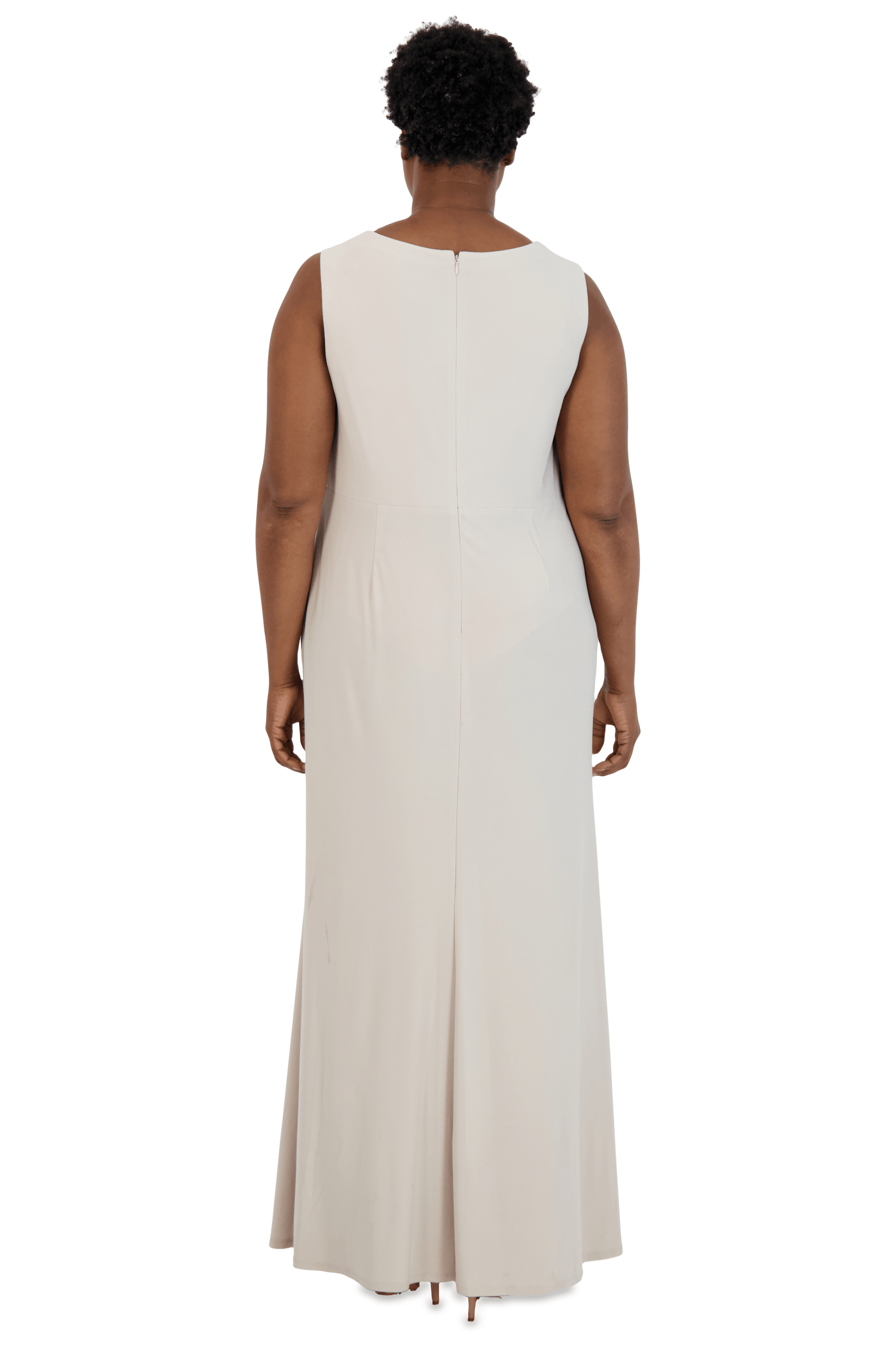 R&M Richards Long Plus Size Formal Jacket Gown 3785W - The Dress Outlet