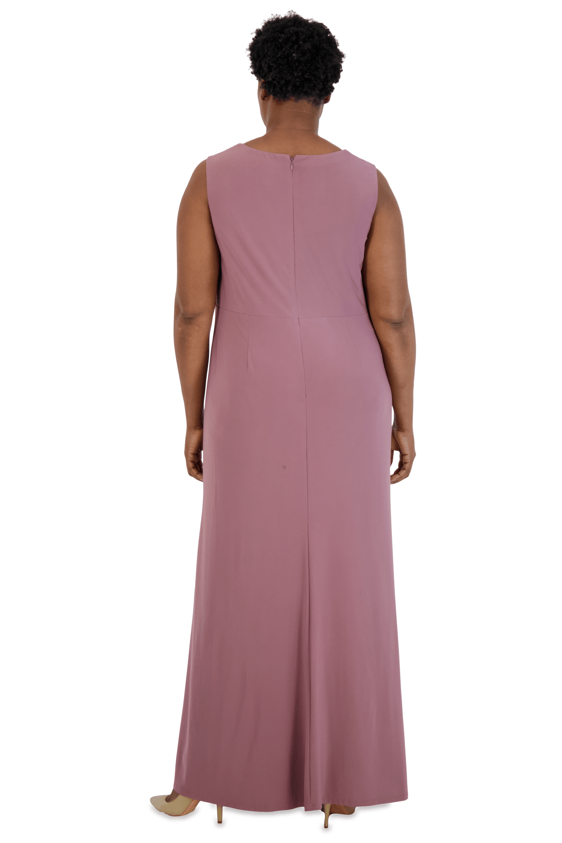 R&M Richards 3785W Long Plus Size Formal Jacket Gown