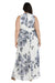 R&M Richards Long Plus Size Halter Print Gown 7045W - The Dress Outlet