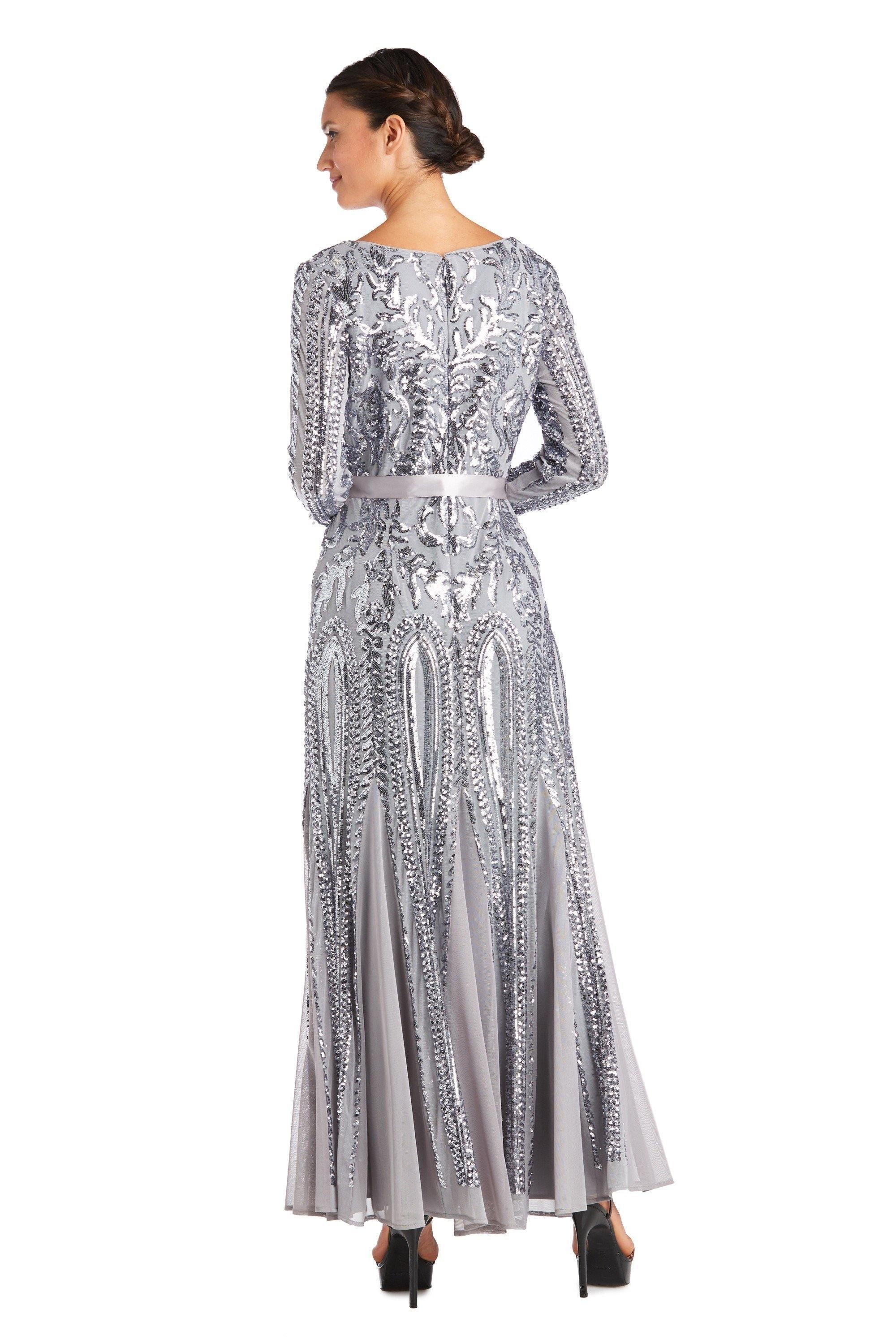 R&M Richards Long Sleeve Formal Petite Dress Sale - The Dress Outlet