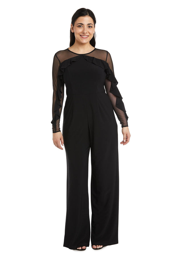 Long Sleeve Petite Jumpsuit Jumpsuit R&M Richards 2308P