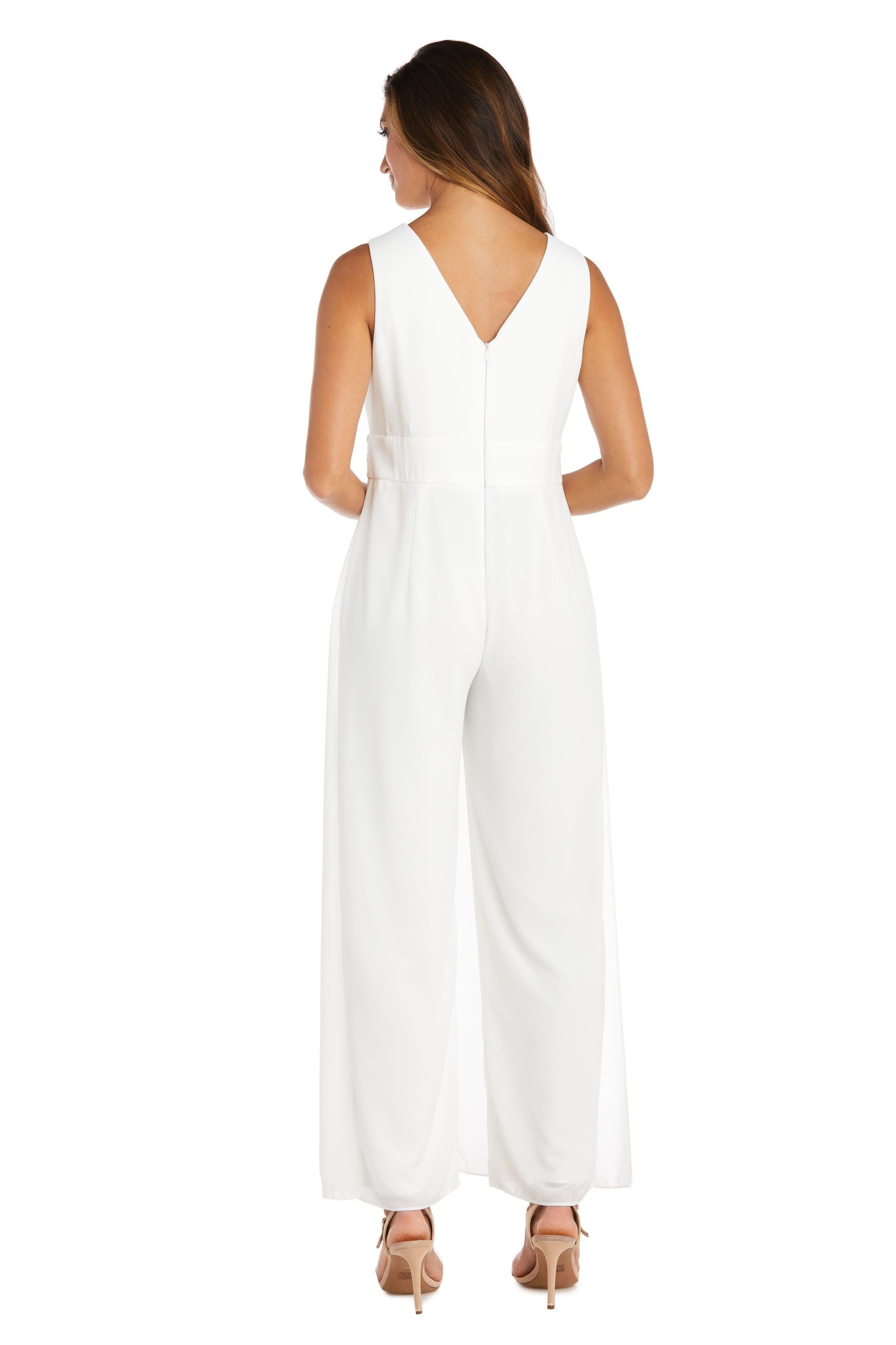 R&M Richards Long Sleeveless Formal Jumpsuit 9365 - The Dress Outlet