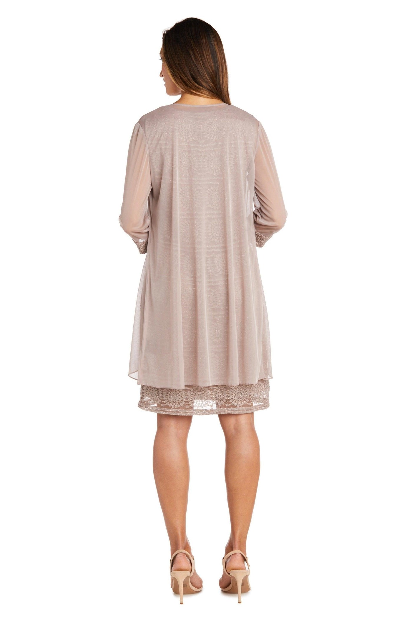 R&M Richards Mother of the Bride Short Dress 5558P - The Dress Outlet