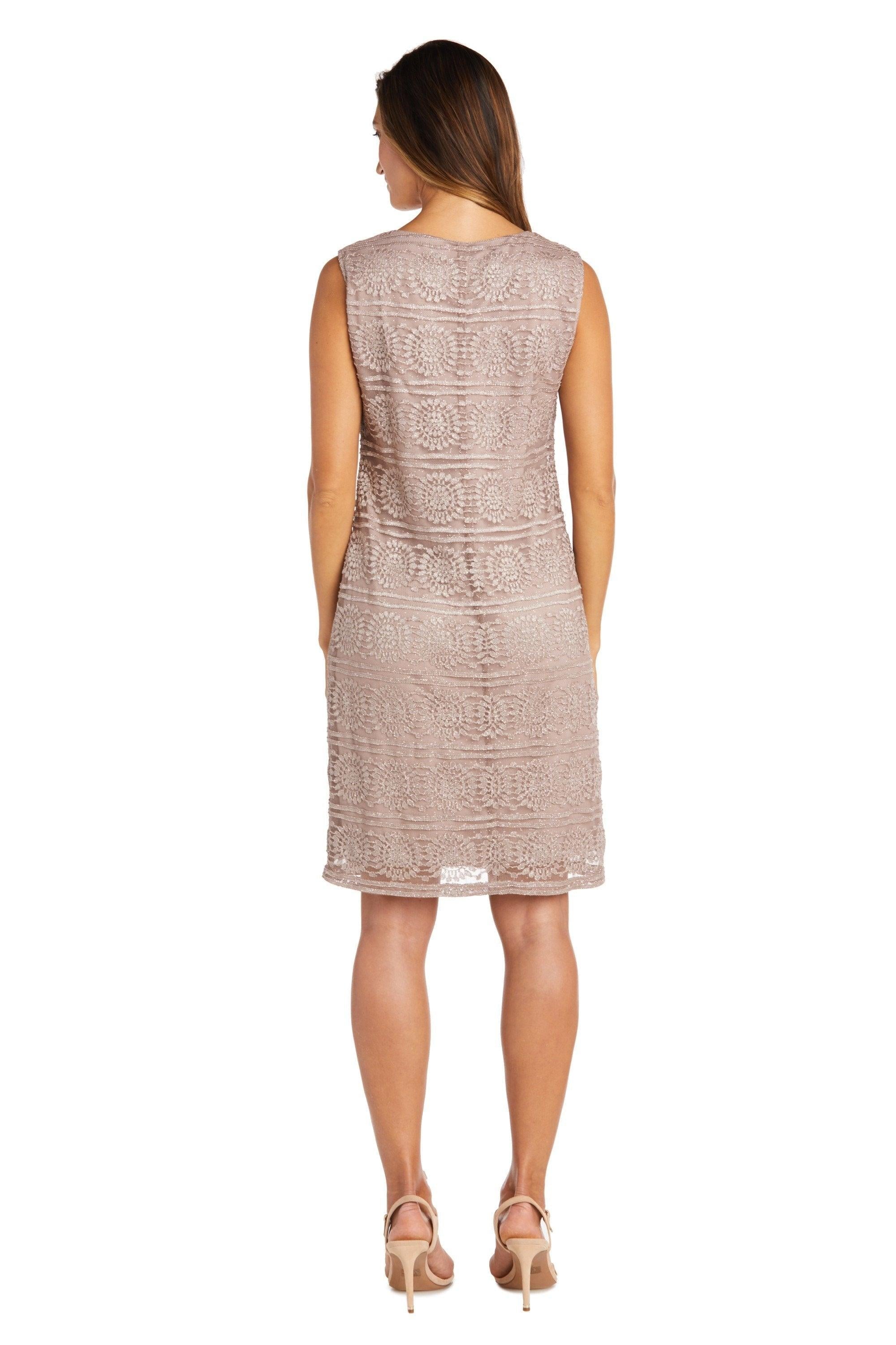 R&M Richards Mother of the Bride Short Dress 5558P - The Dress Outlet
