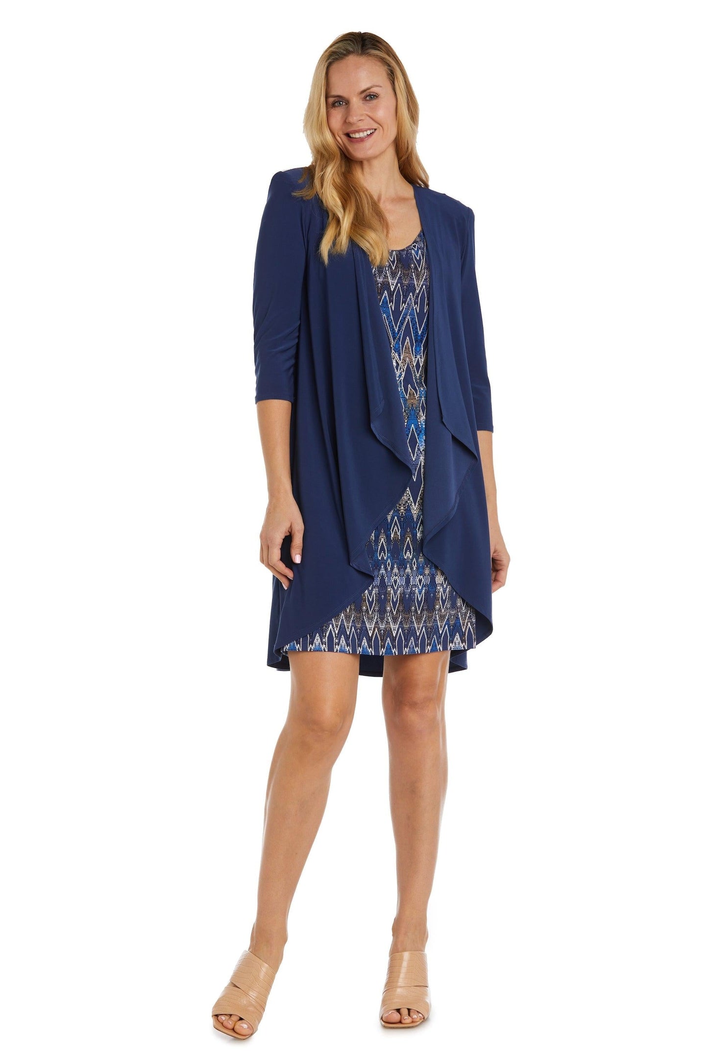 R&M Richards Mother of the Bride Short Dress 9437P - The Dress Outlet