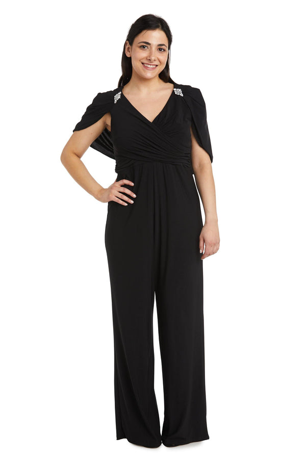 Petite Capelet Jumpsuit Formal R&M Richards 2460P