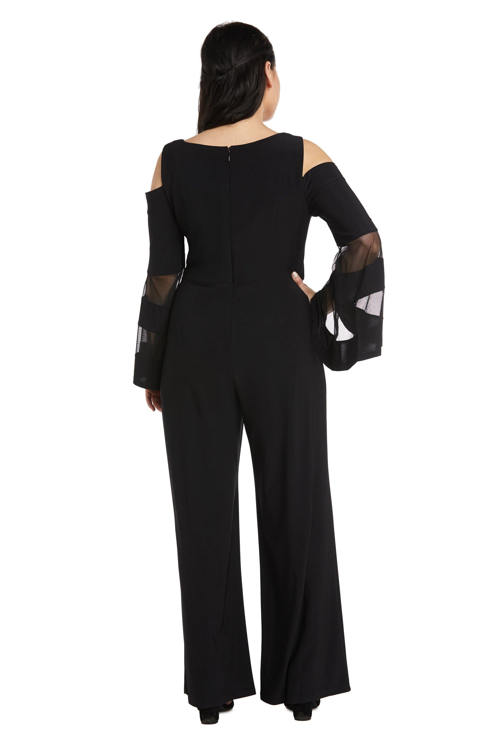 R&M Richards 2469P Petite Long Formal Jumpsuit