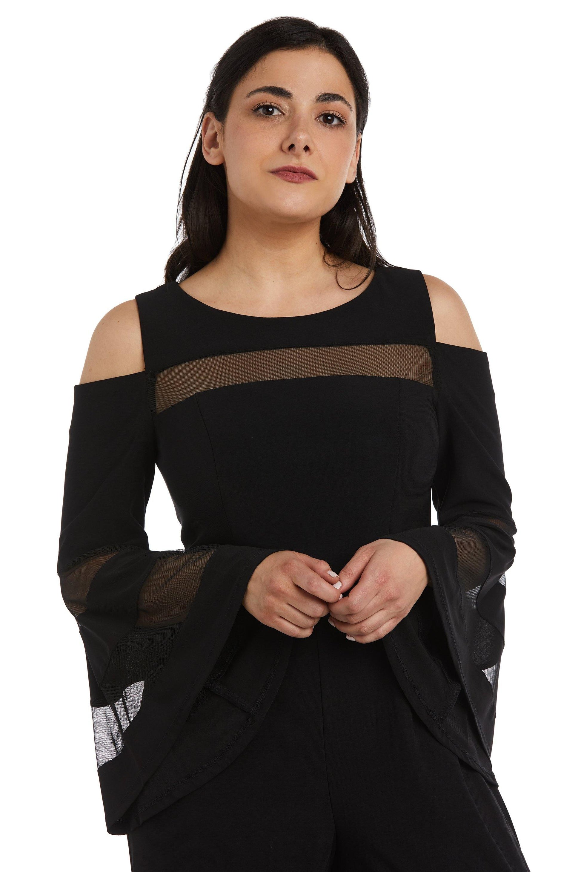 R&M Richards 2469P Petite Long Formal Jumpsuit