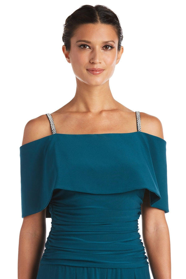 Plum R&M Richards 5982P Petite Off Shoulder Jumpsuit for $69.99 – The ...