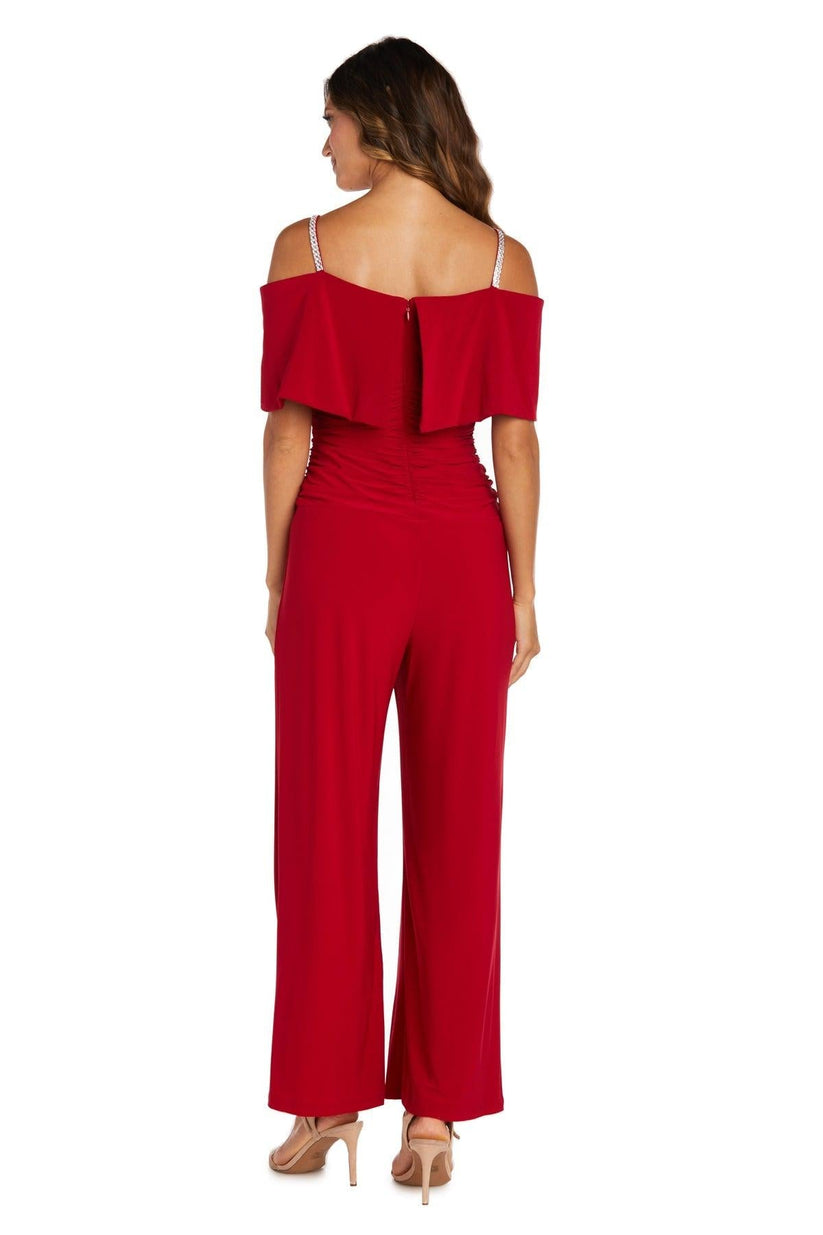 Plum R&M Richards 5982P Petite Off Shoulder Jumpsuit for $69.99 – The ...